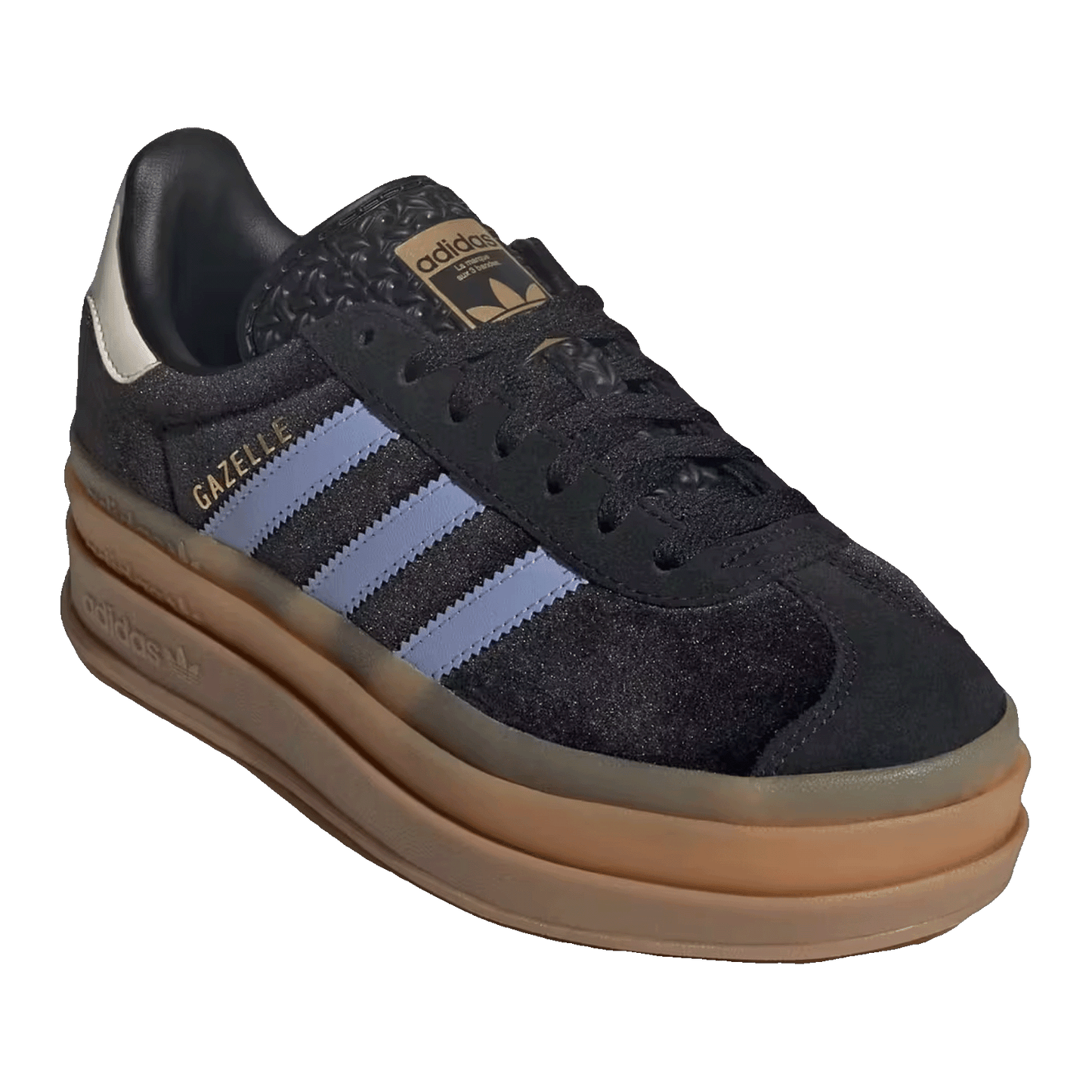 adidas Gazelle Bold Black Blue Spark (GS) Side JR5965