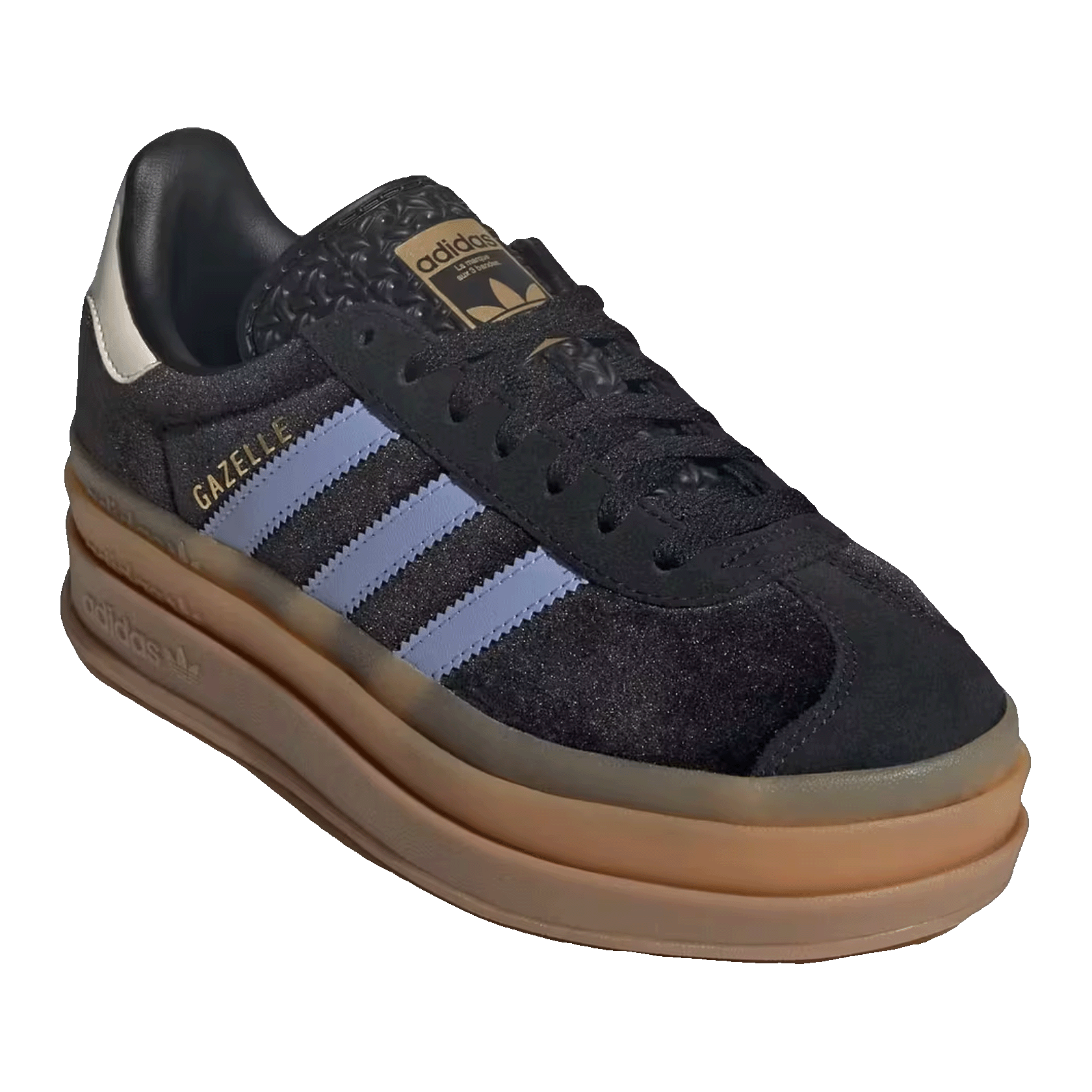 adidas Gazelle Bold Black Blue Spark (GS) Side JR5965