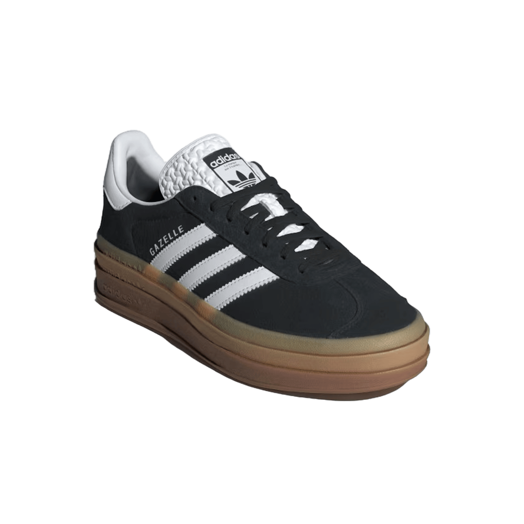 adidas Gazelle Bold Black White Gum (W) Side