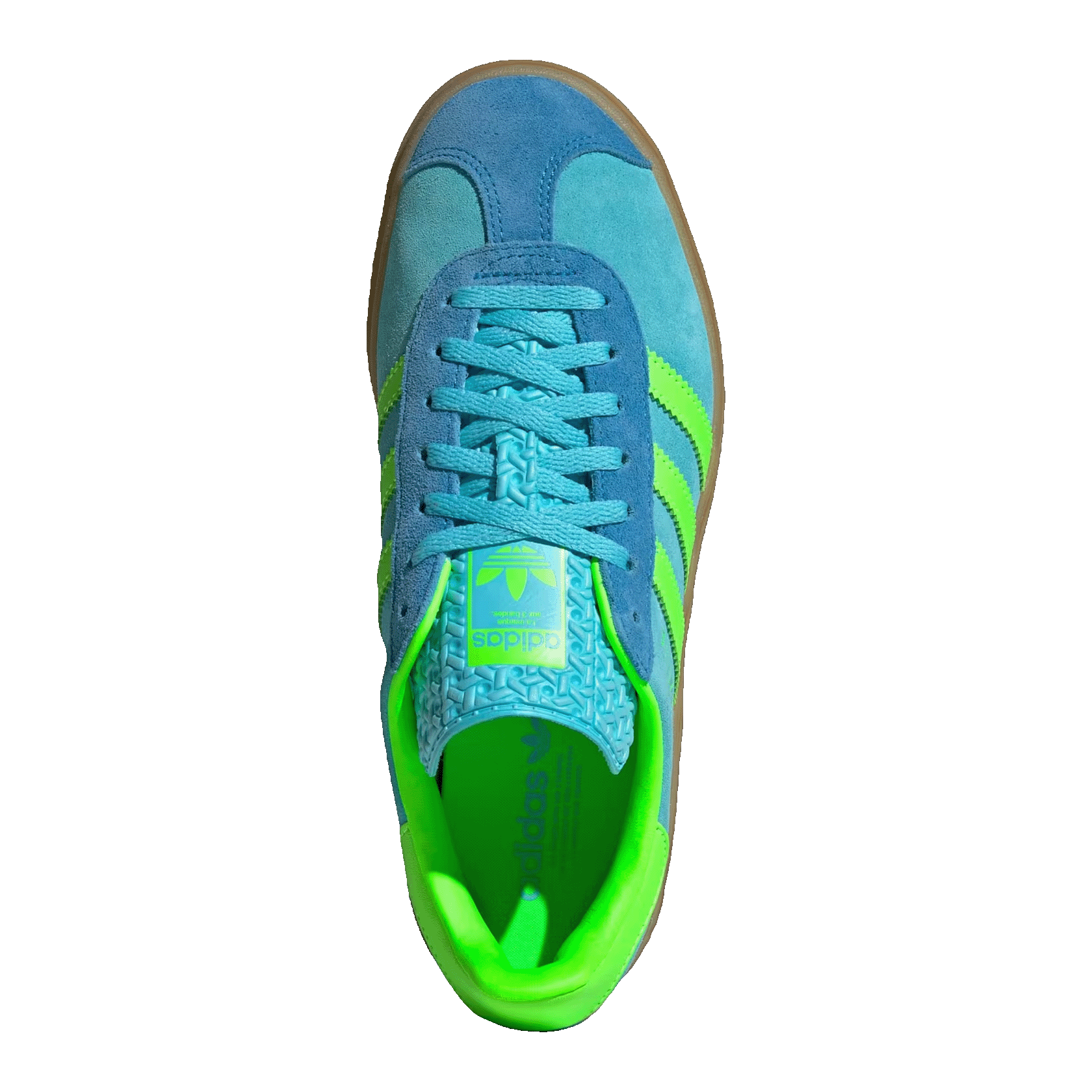 adidas Gazelle Bold Blue Glow Solar Green Bright Blue (W) Oben JS3896