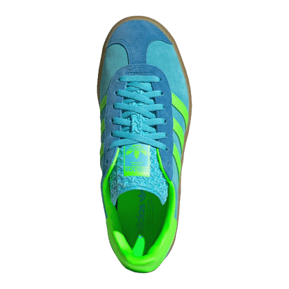 adidas Gazelle Bold Blue Glow Solar Green Bright Blue (W) Oben JS3896