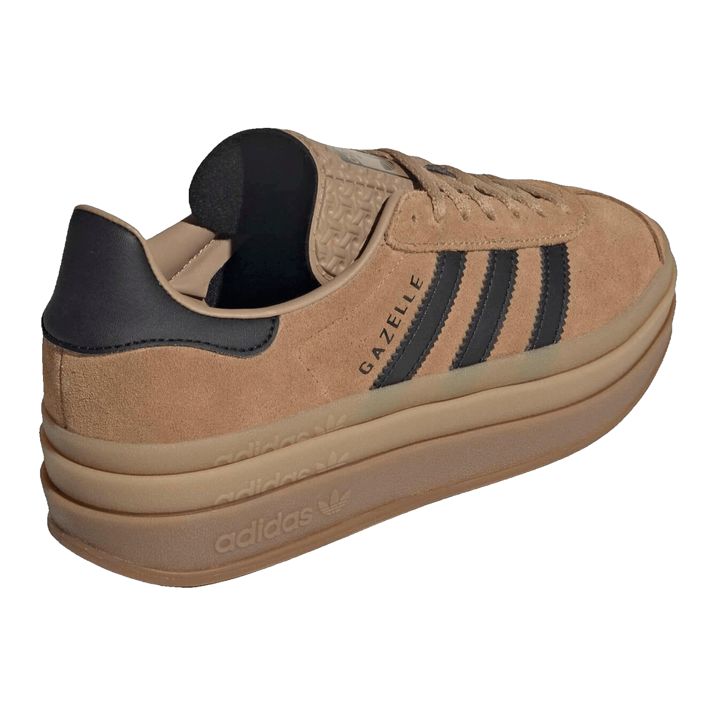 adidas Gazelle Bold Cardboard Black Gum (W) Back JQ3582