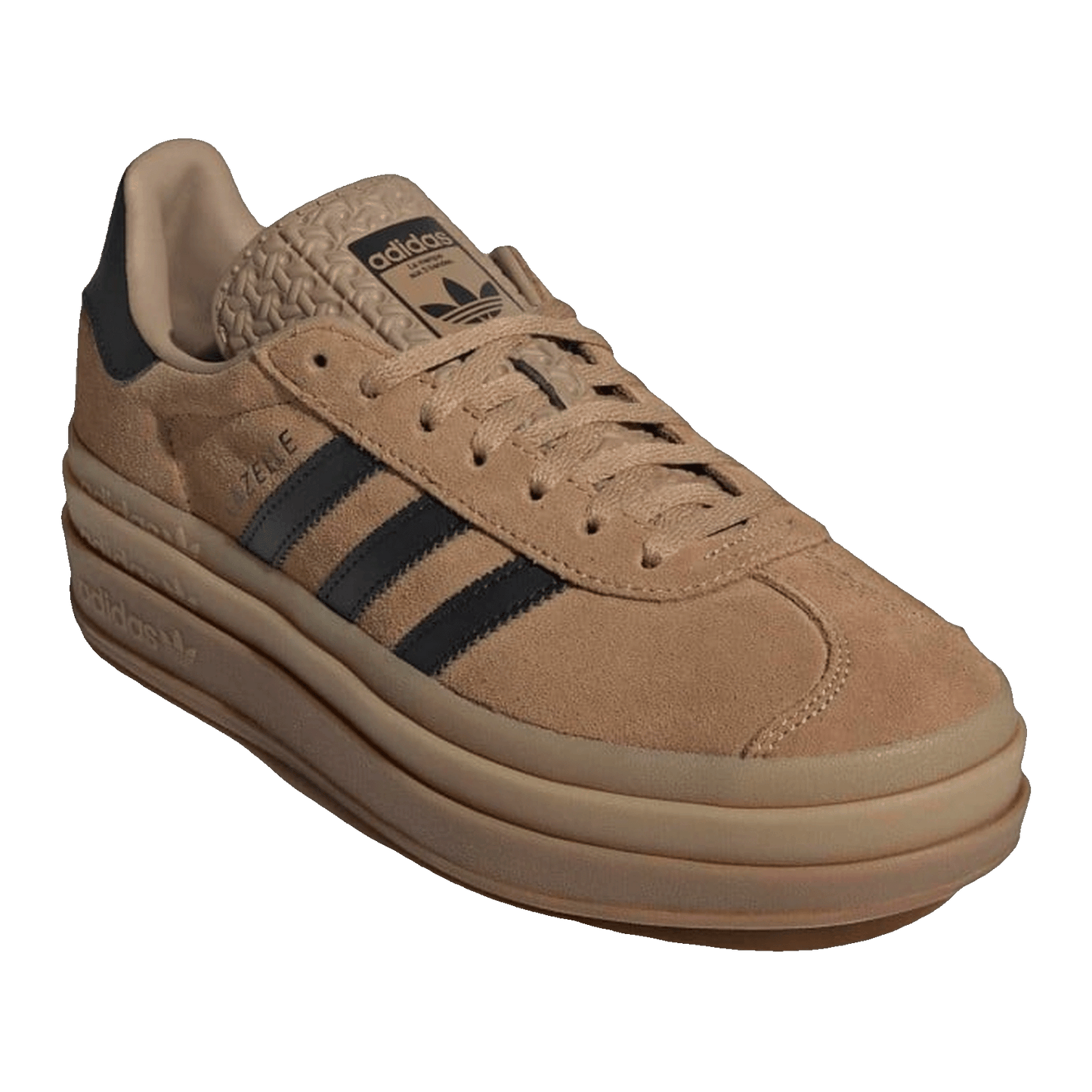 adidas Gazelle Bold Cardboard Black Gum (W) Side JQ3582