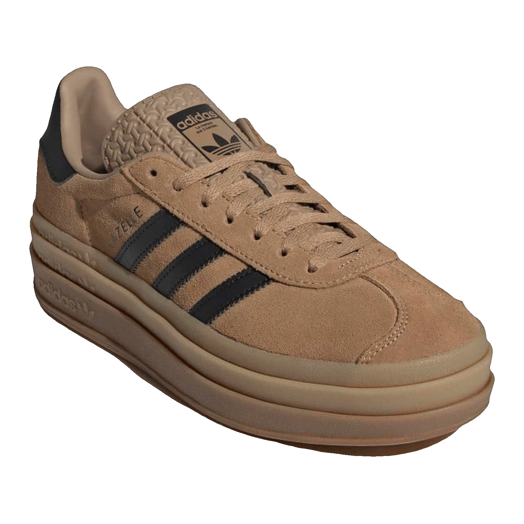 adidas Gazelle Bold Cardboard Black Gum (W) Side JQ3582