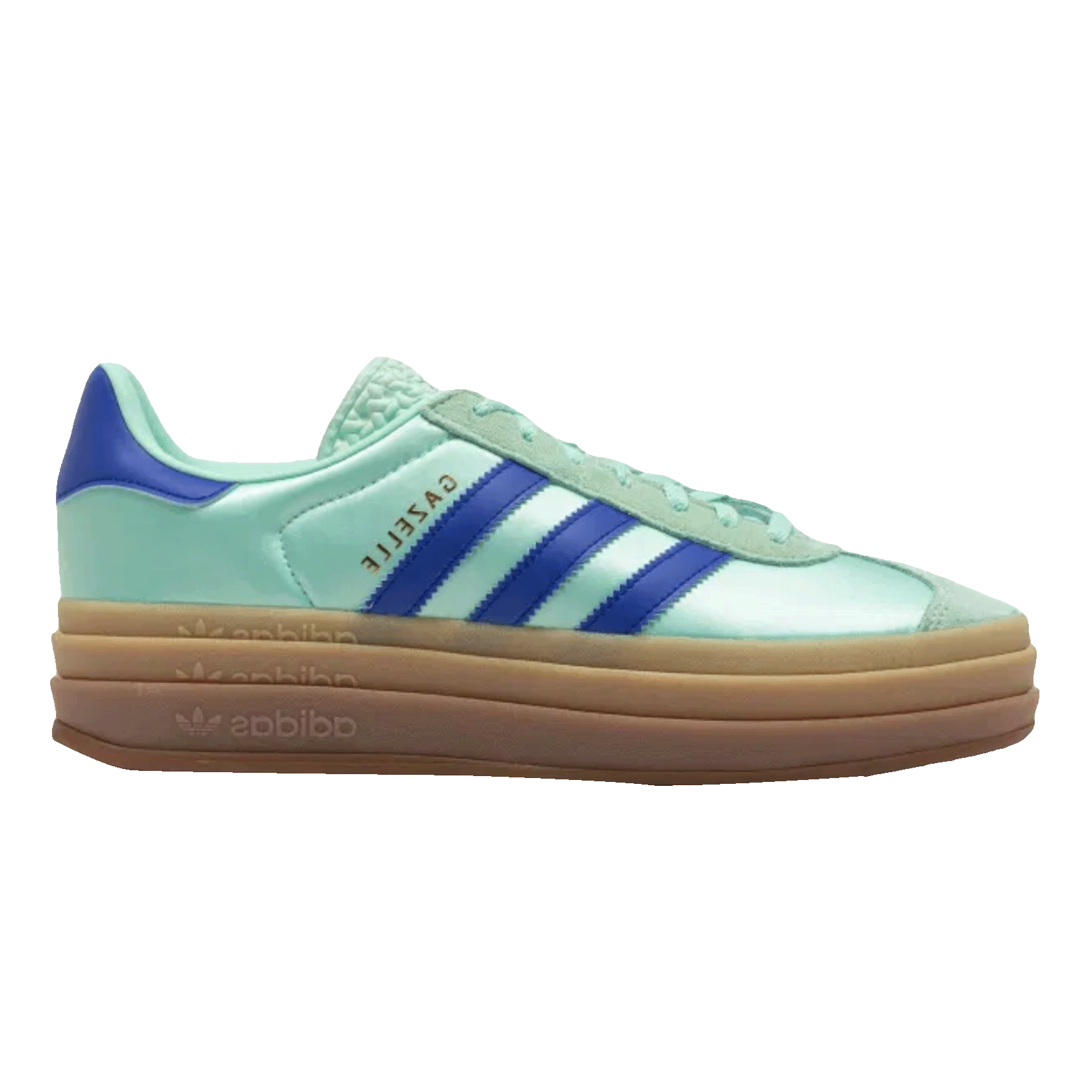 adidas Gazelle Bold Clear Mint Lucid Blue Gold Metallic (W)