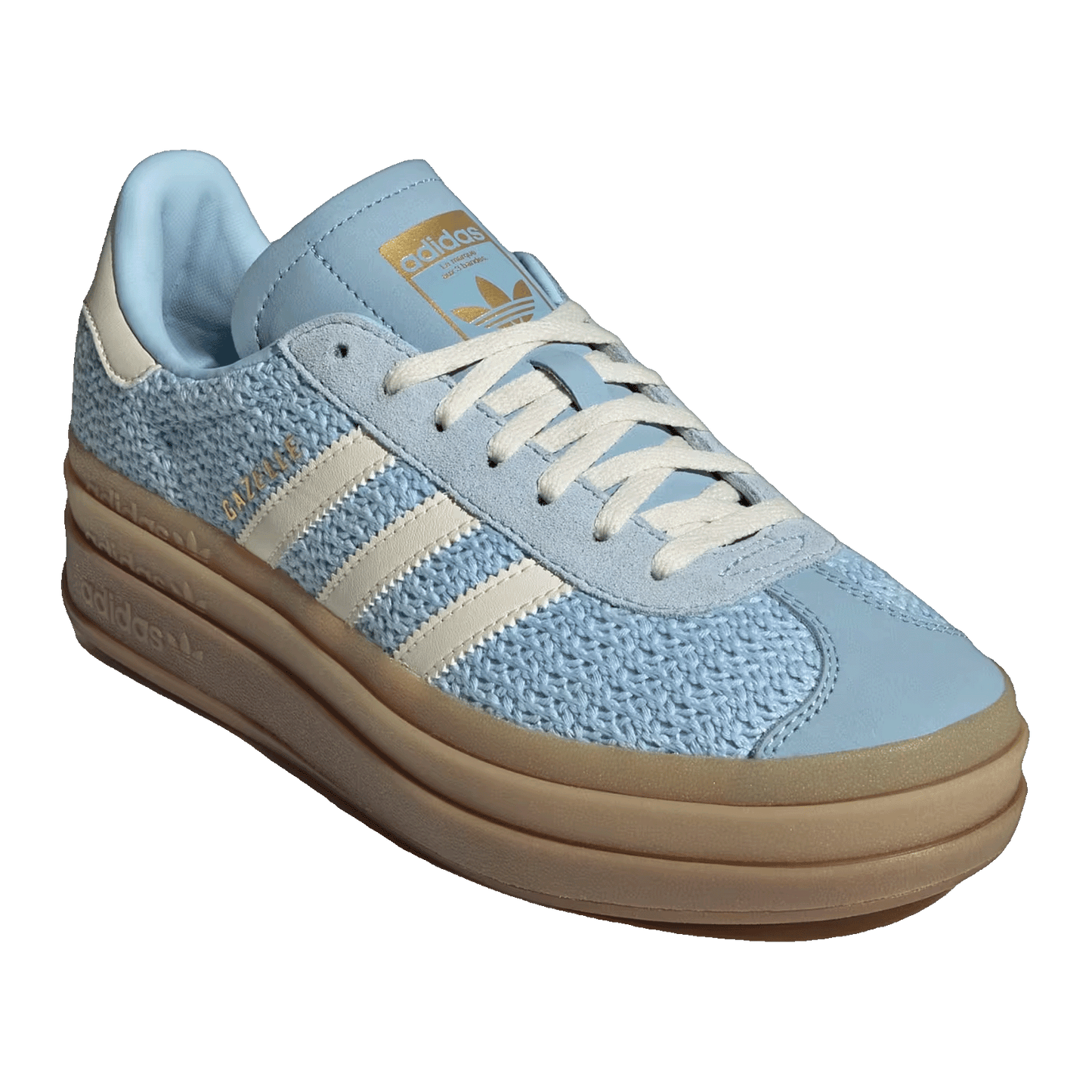 adidas Gazelle Bold Clear Sky Sand Strata (W) Side JS3899