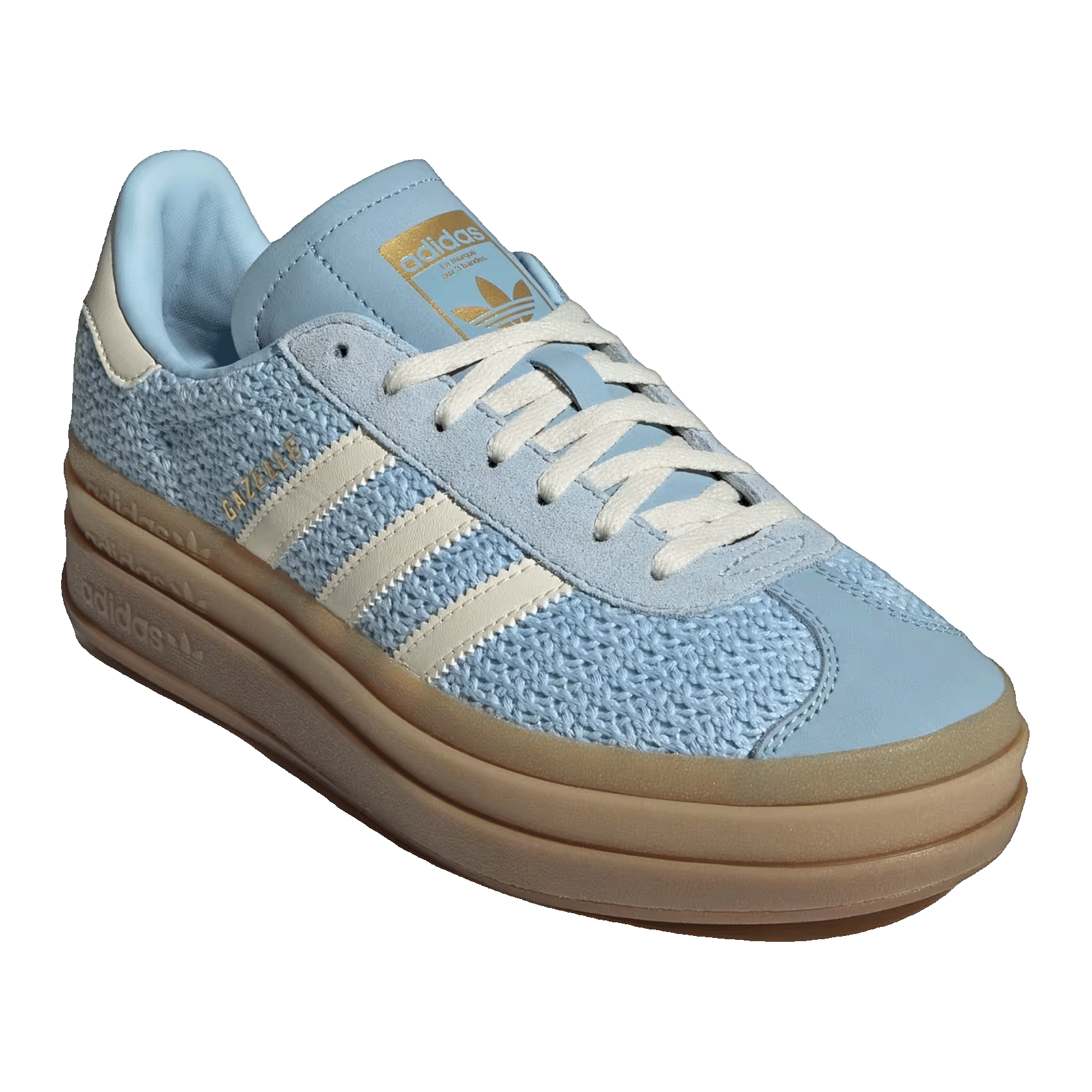 adidas Gazelle Bold Clear Sky Sand Strata (W) Side JS3899