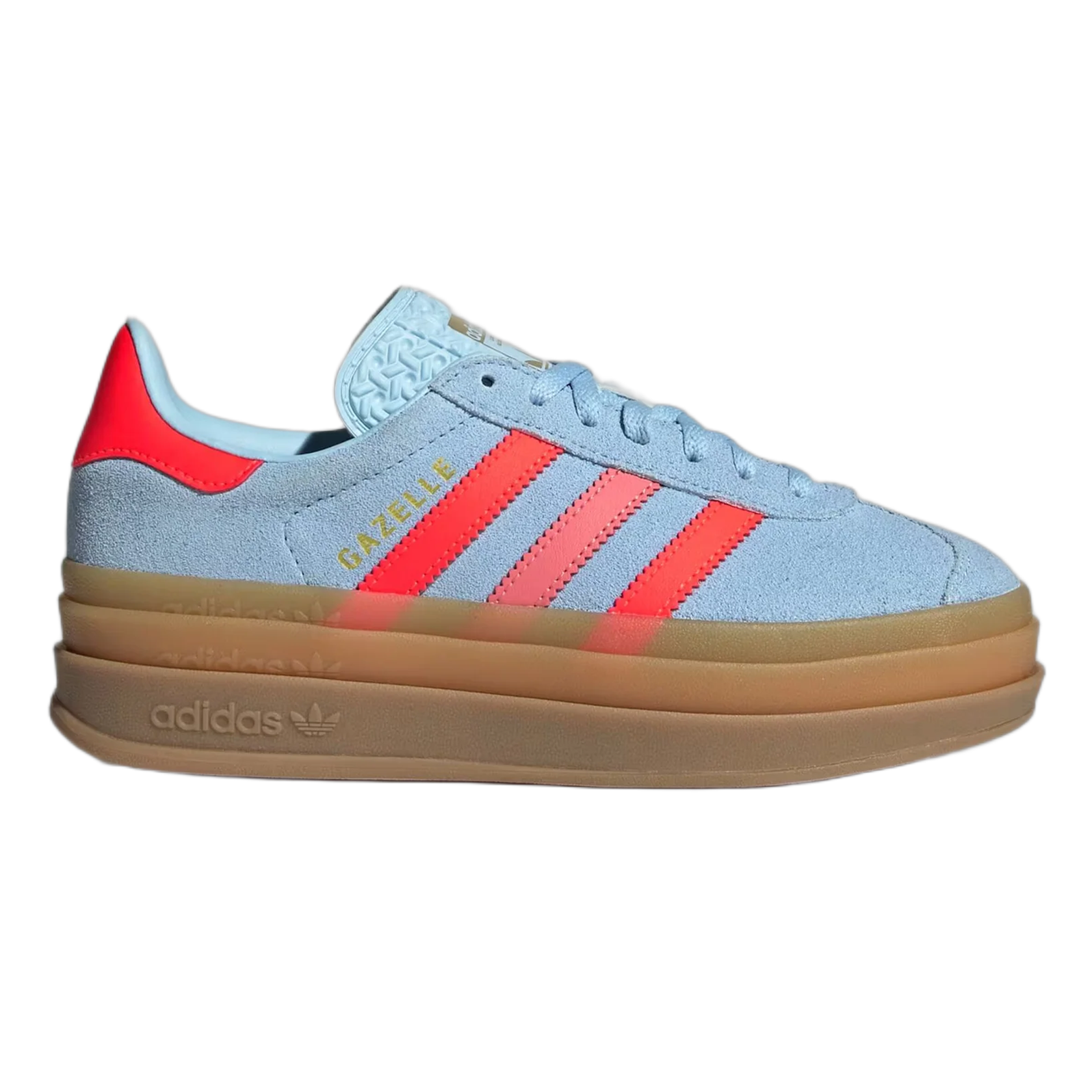adidas Gazelle Bold Clear Sky Solar Red Gold Metallic (GS) JR5950