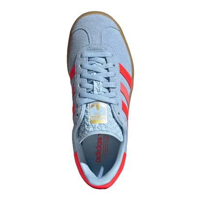 adidas Gazelle Bold Clear Sky Solar Red Gold Metallic (GS) Oben JR5950
