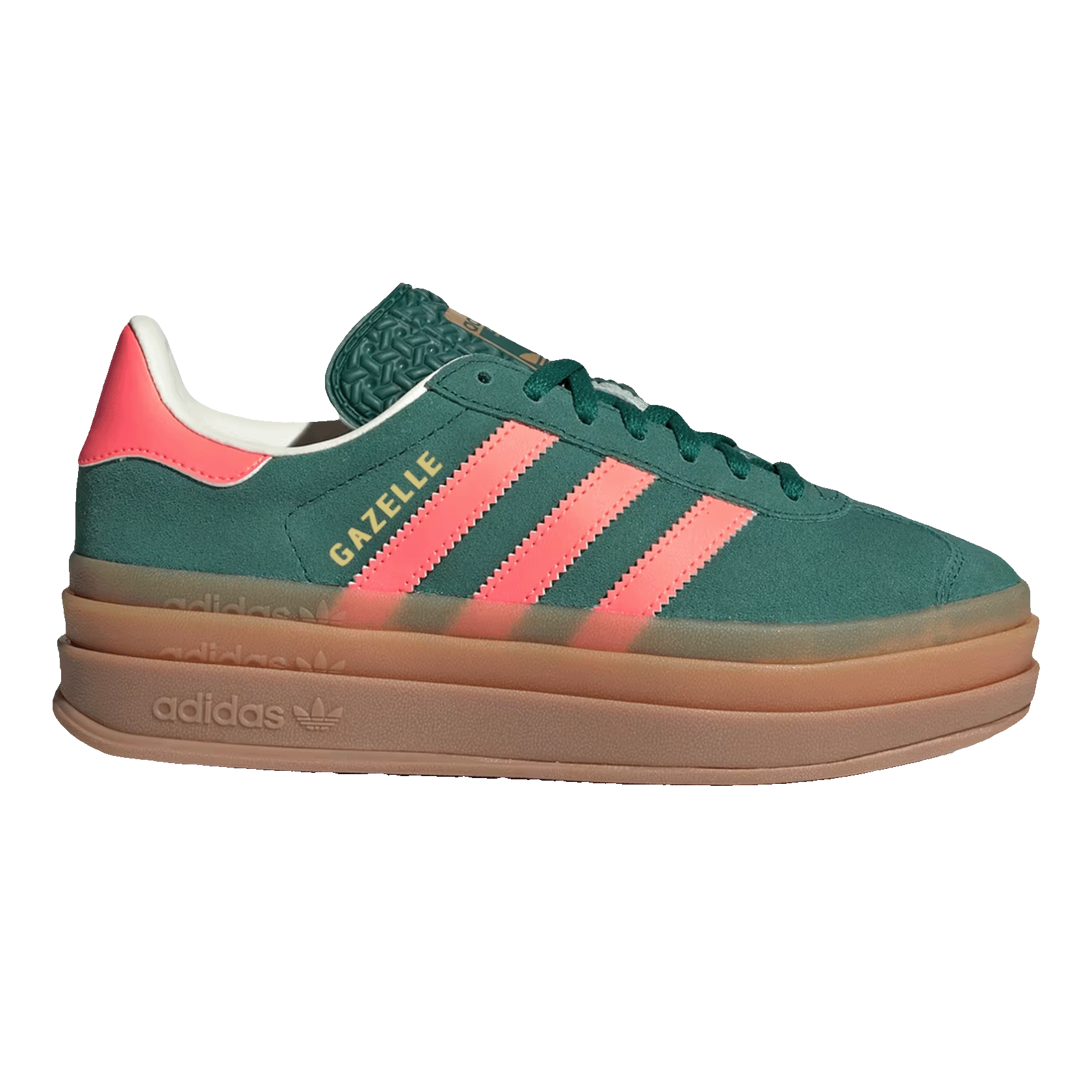 adidas Gazelle Bold Collegiate Green Signal Coral Cream White (GS)