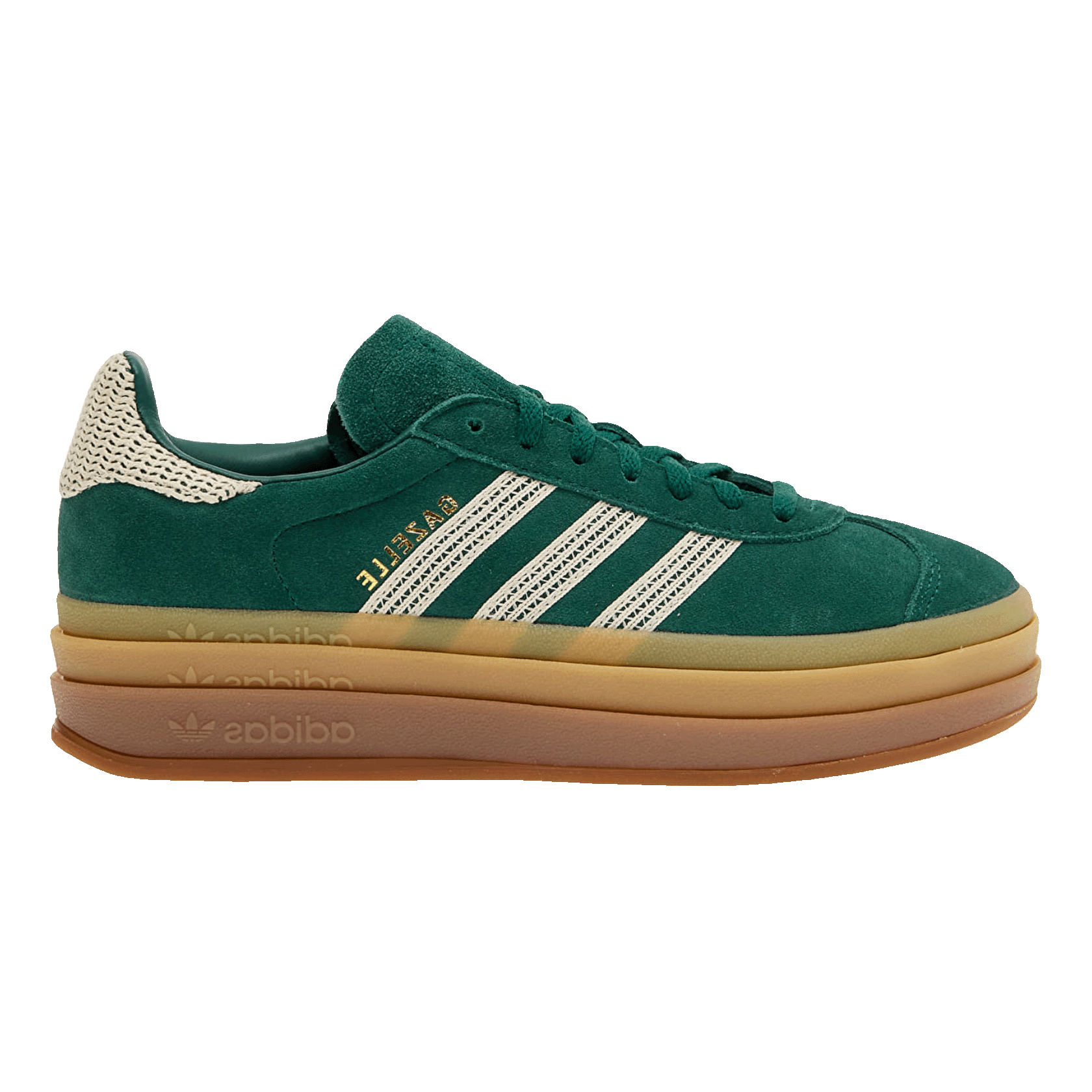 adidas Gazelle Bold Collegiate Green White Gold (W)