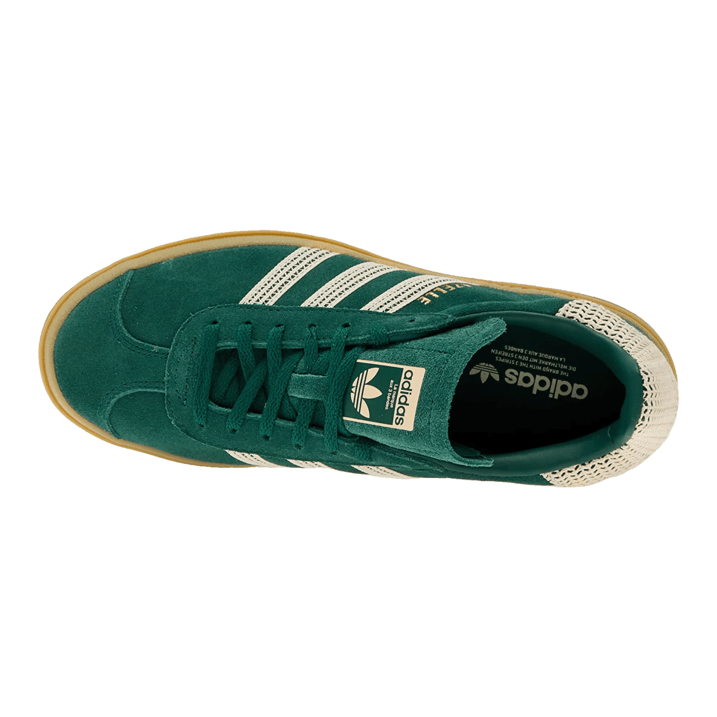 adidas Gazelle Bold Collegiate Green White Gold (W) Oben