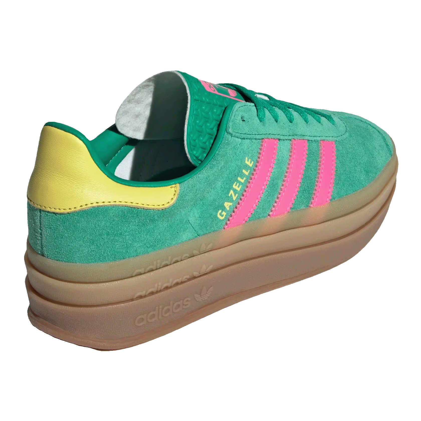 adidas Gazelle Bold Court Green Lucid Pink (W) Back