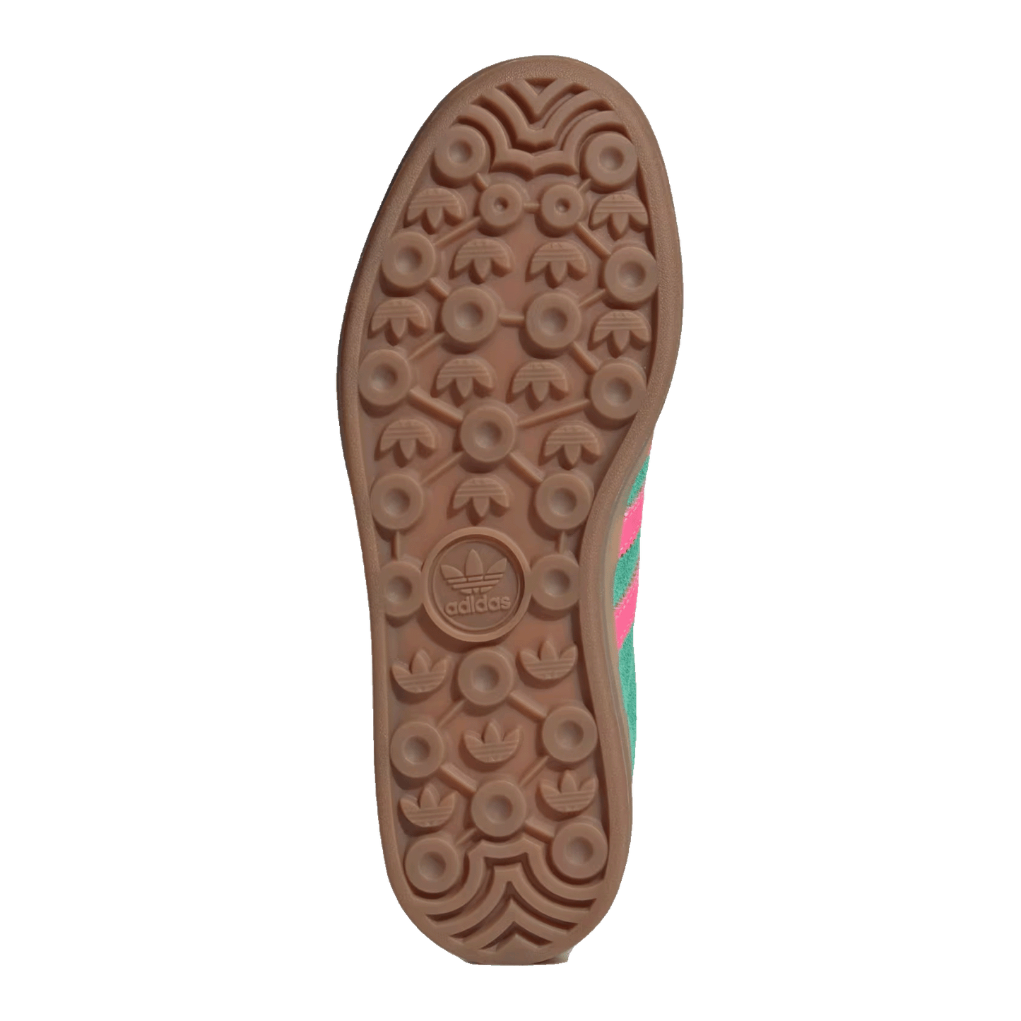 adidas Gazelle Bold Court Green Lucid Pink (W) Sohle