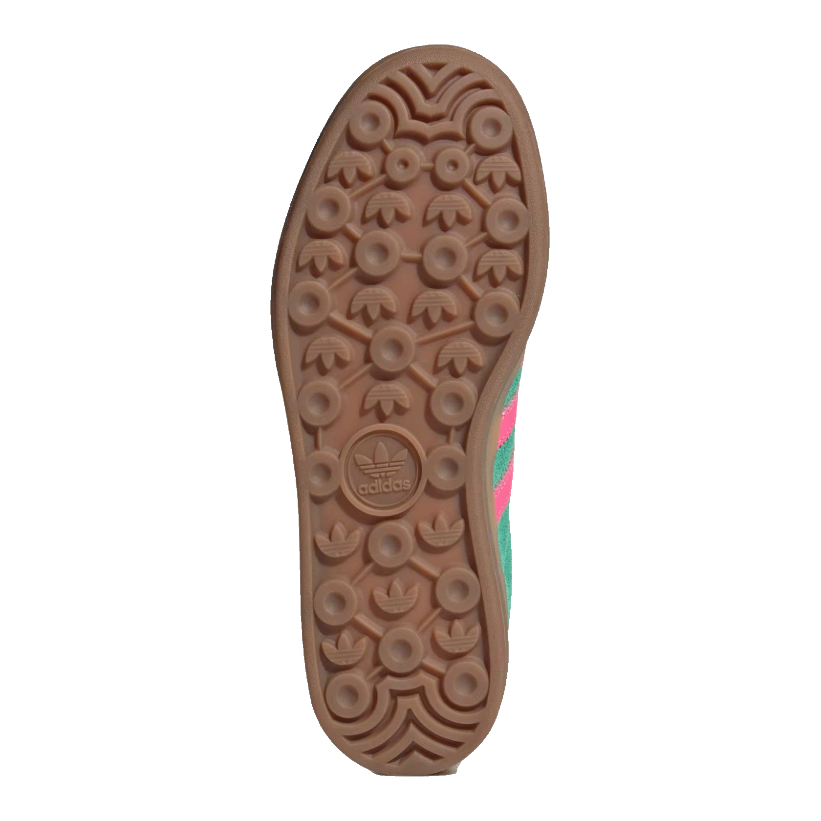 adidas Gazelle Bold Court Green Lucid Pink (W) Sohle