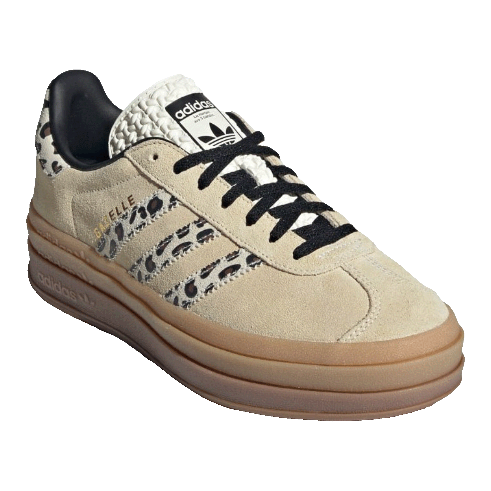 adidas Gazelle Bold Cream Black Leopard (W) Side