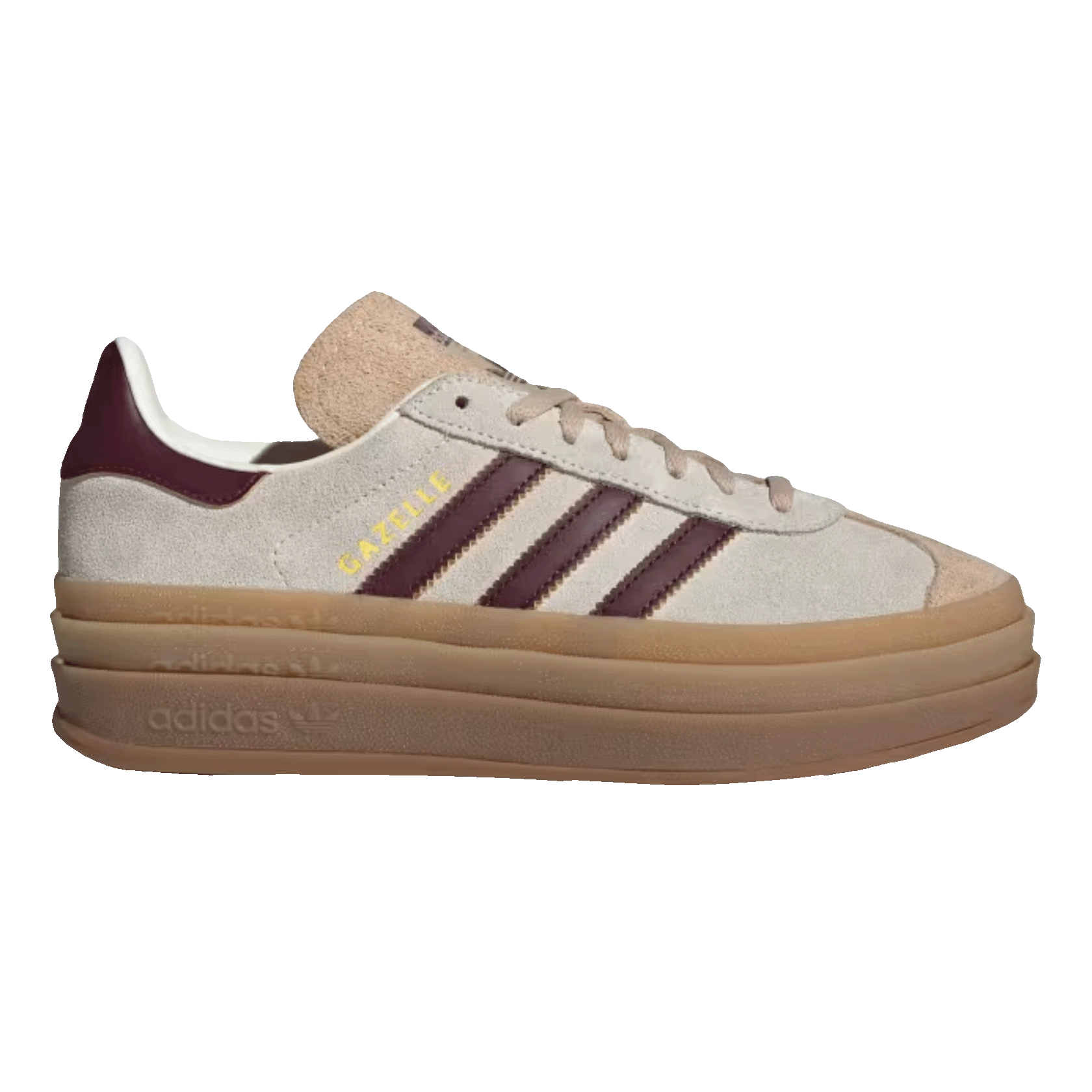 adidas Gazelle Bold Cream White Maroon (W)