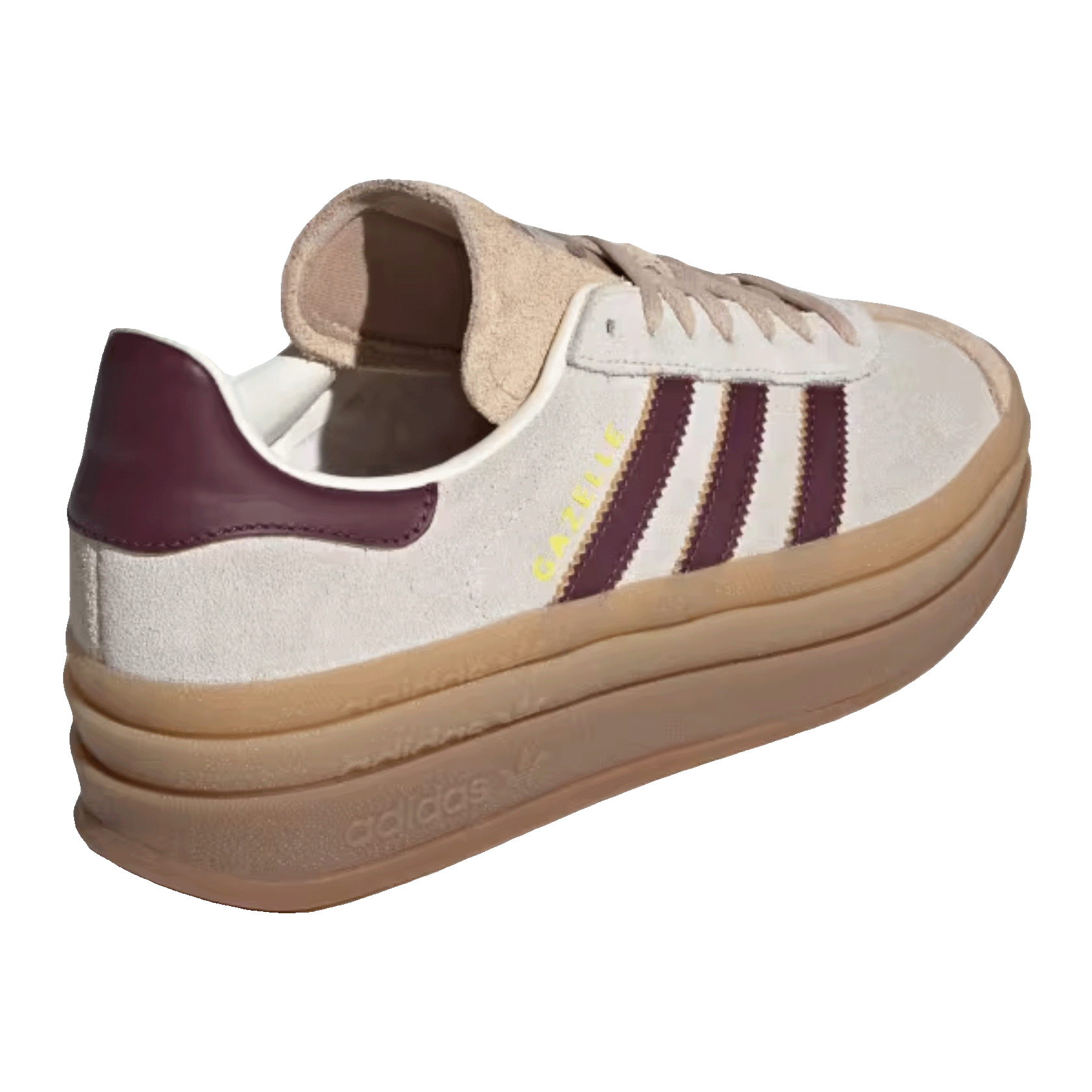 adidas Gazelle Bold Cream White Maroon (W) Back