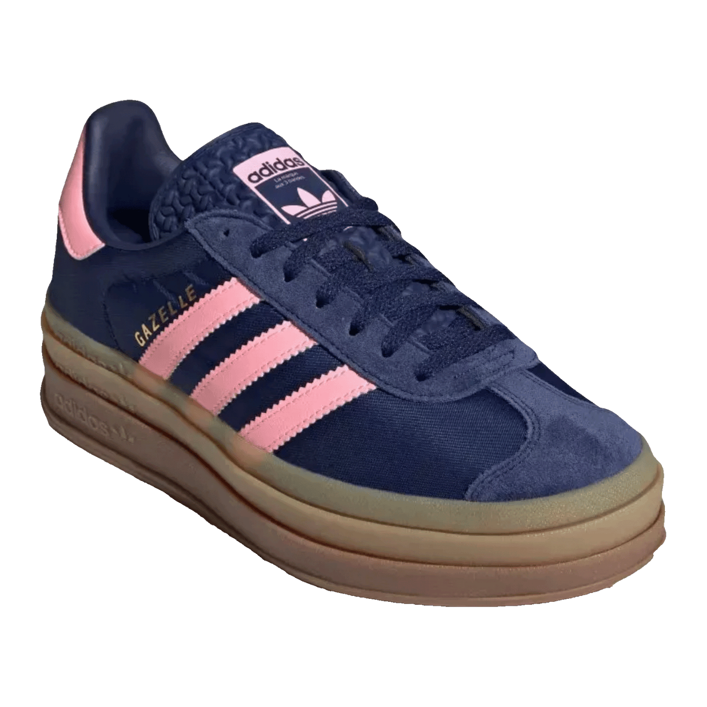 adidas Gazelle Bold Dark Blue Pink Spark (W) Side