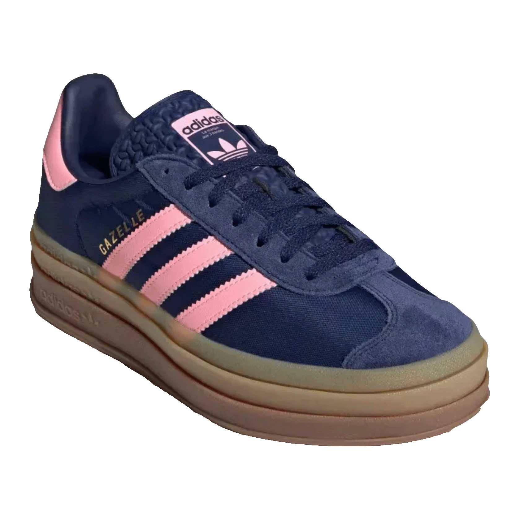 adidas Gazelle Bold Dark Blue Pink Spark (W) Side