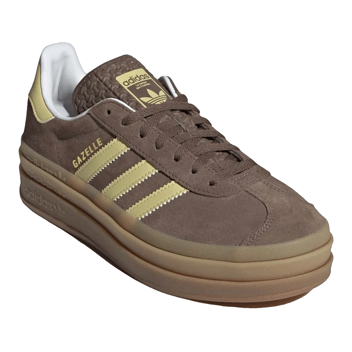 adidas Gazelle Bold Earth Strata Powder Yellow (W) Side JI2697