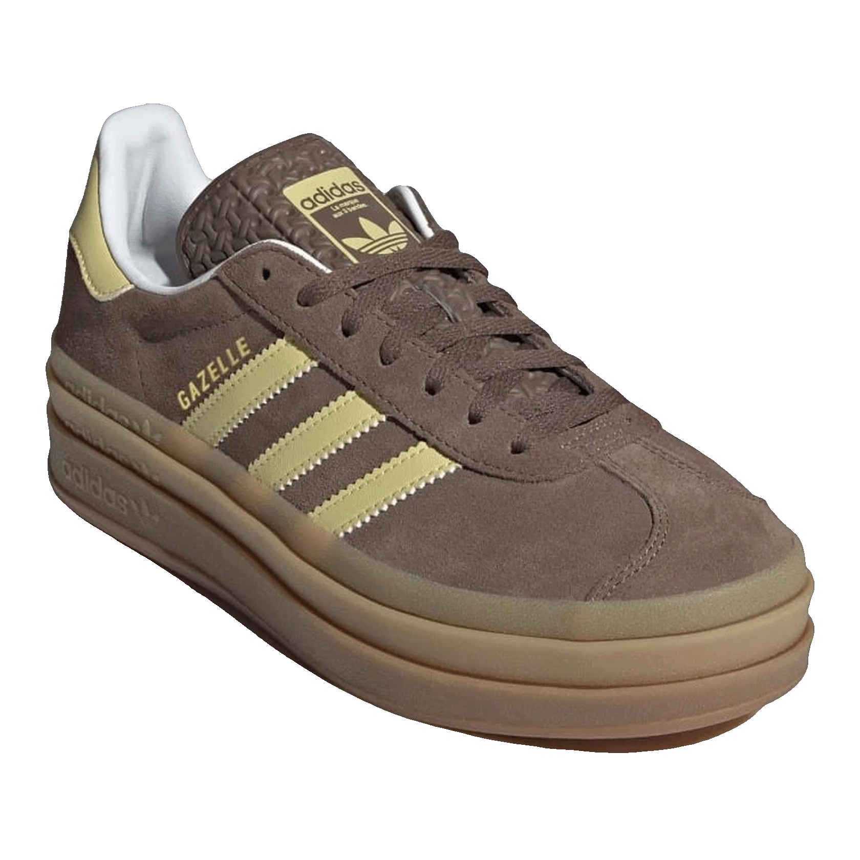 adidas Gazelle Bold Earth Strata Powder Yellow (W) Side JI2697