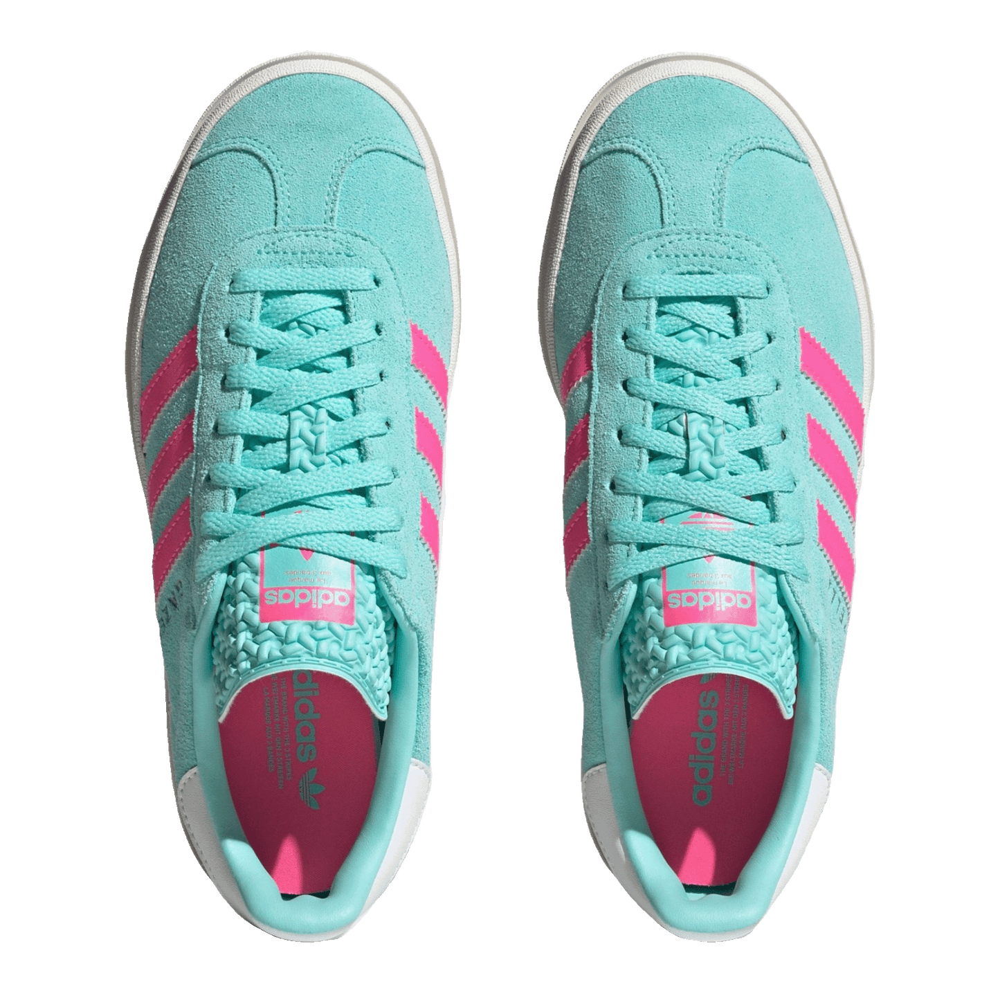 adidas Gazelle Bold Flash Aqua Lucid Pink (W) Oben