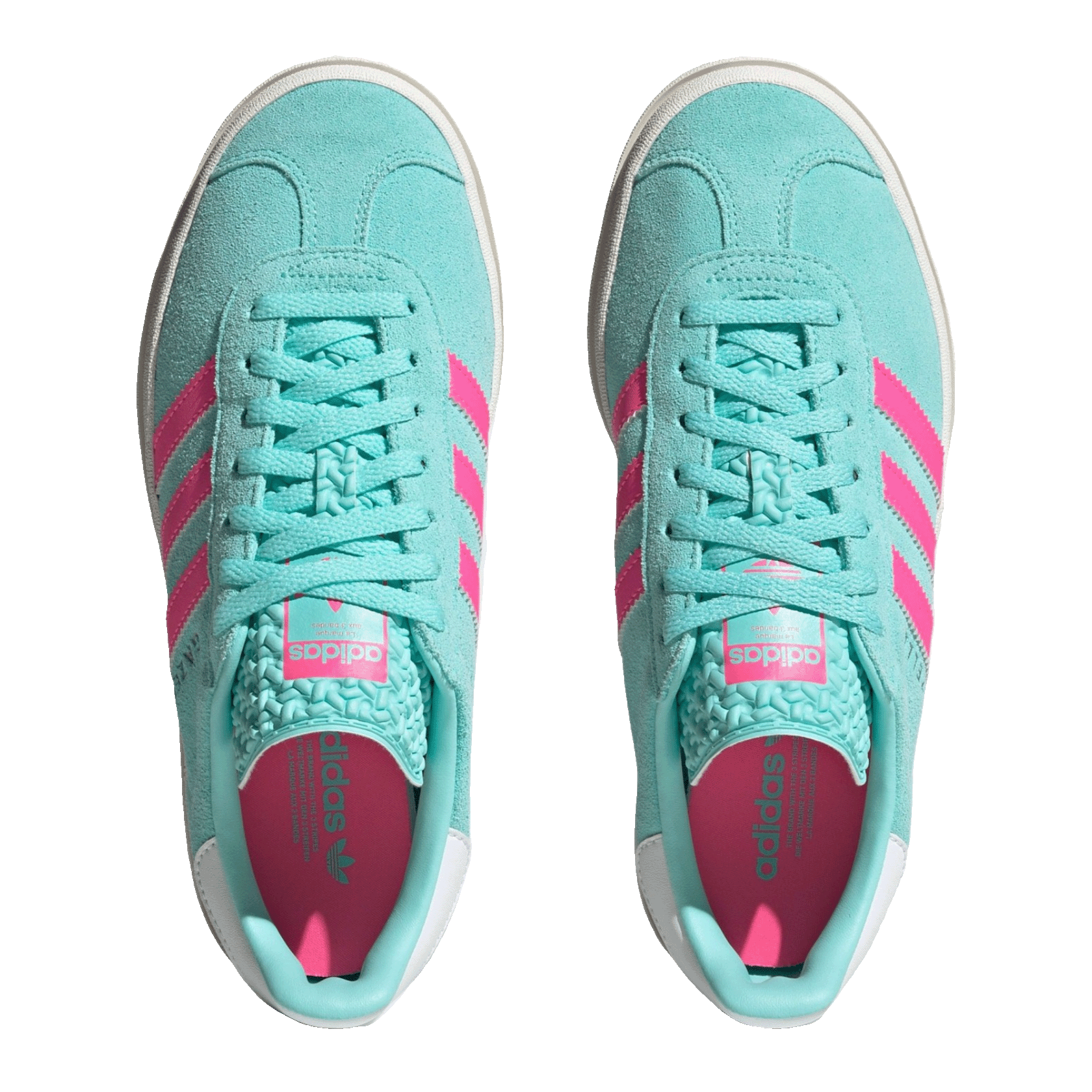 adidas Gazelle Bold Flash Aqua Lucid Pink (W) Oben