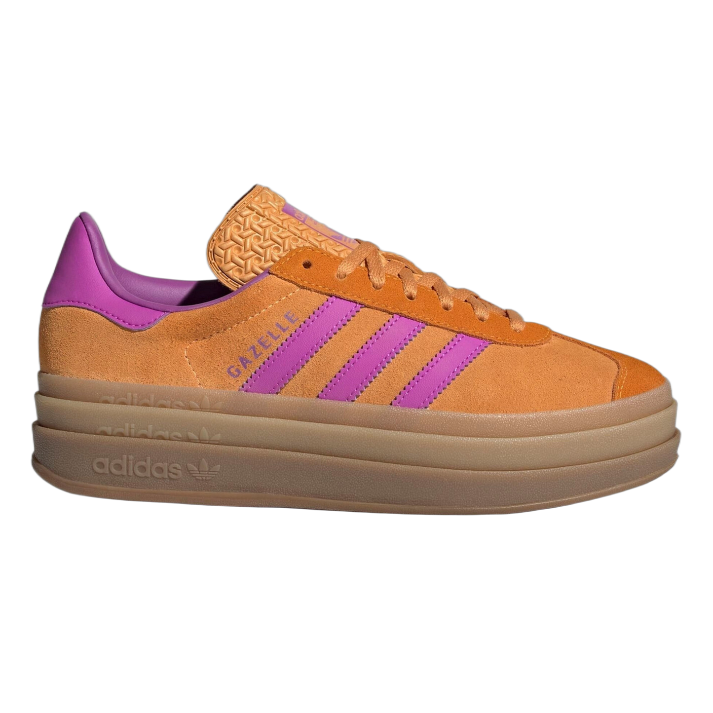 adidas Gazelle Bold Flash Orange Purple Burst Crew Orange (W) JS3895