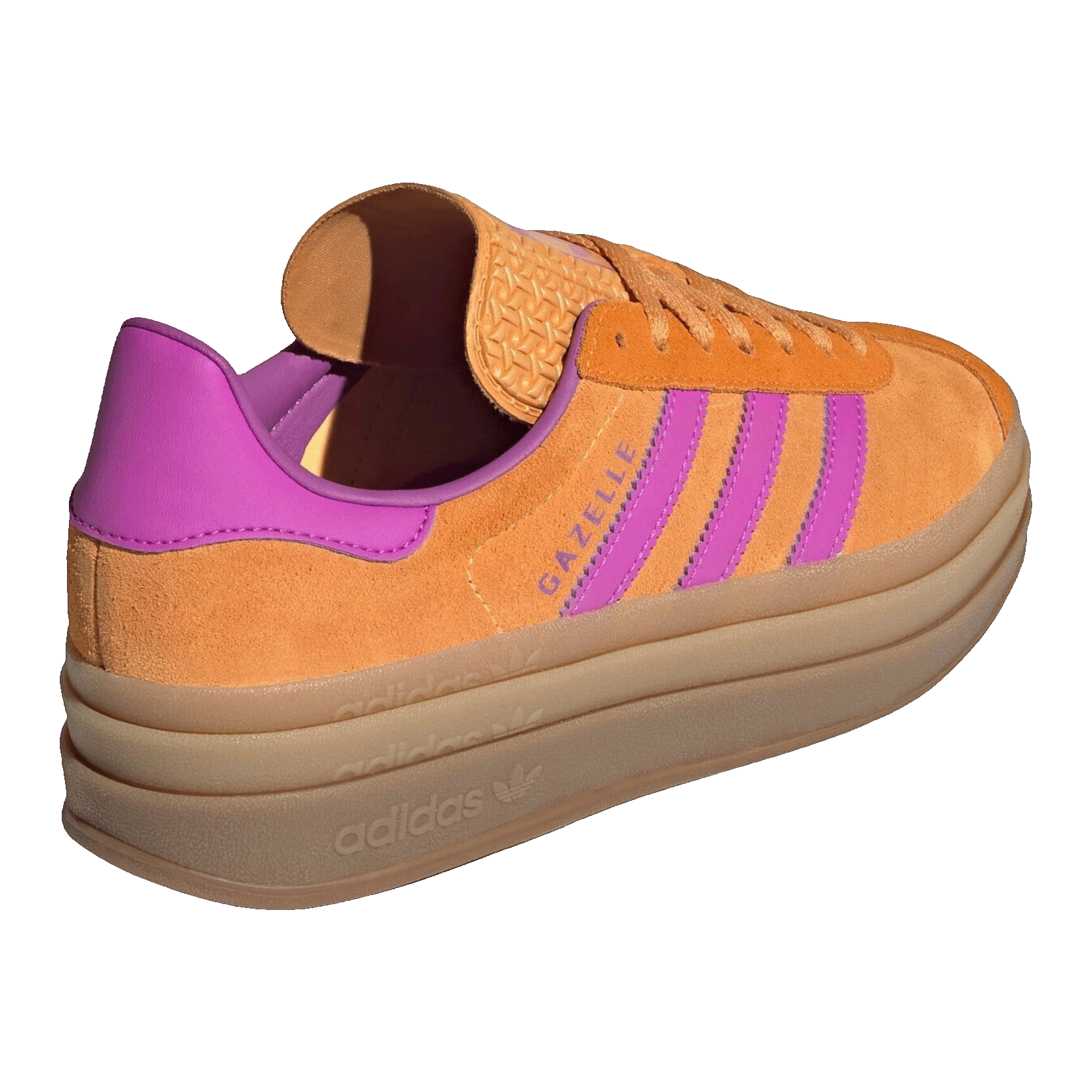 adidas Gazelle Bold Flash Orange Purple Burst Crew Orange (W) Back JS3895