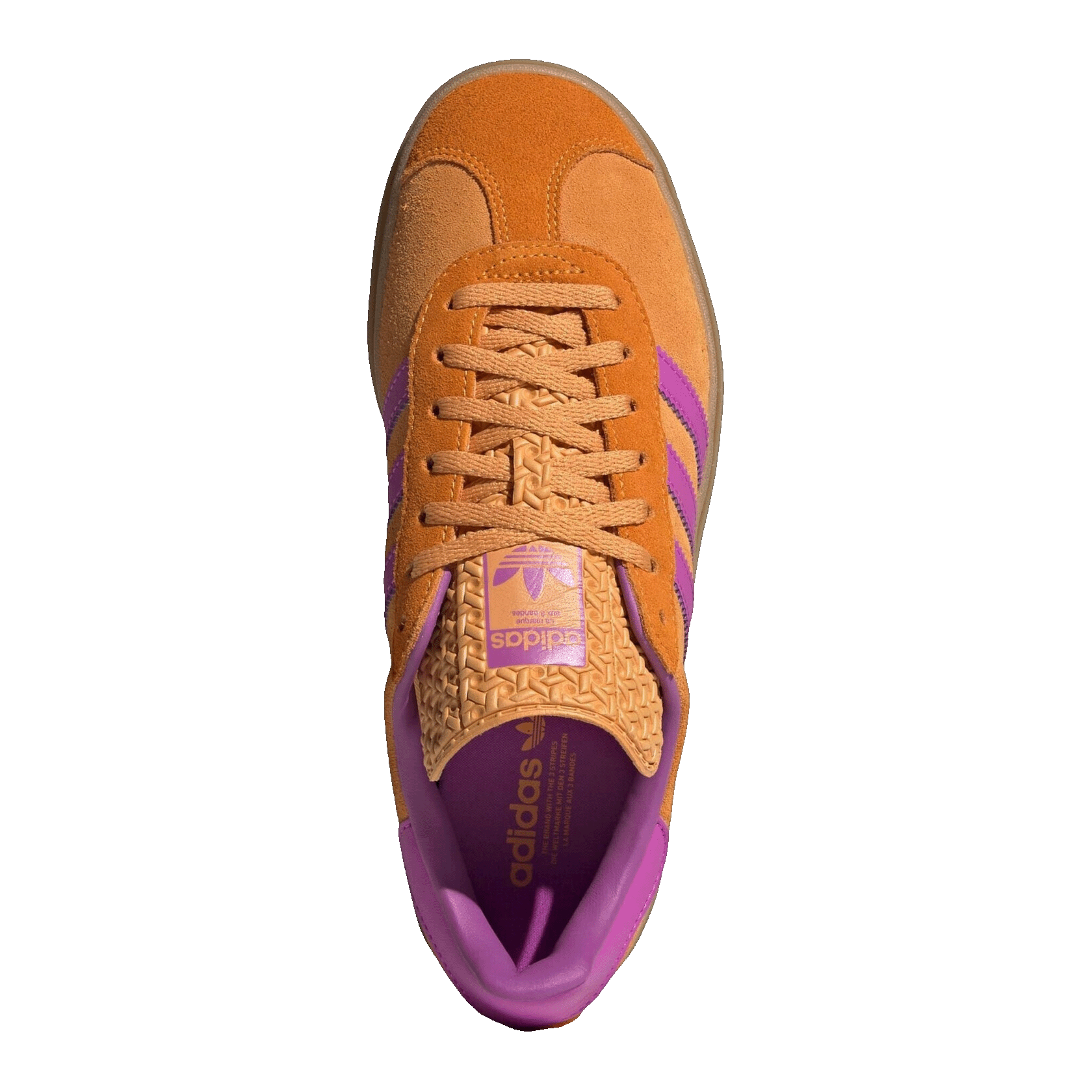 adidas Gazelle Bold Flash Orange Purple Burst Crew Orange (W) Oben JS3895