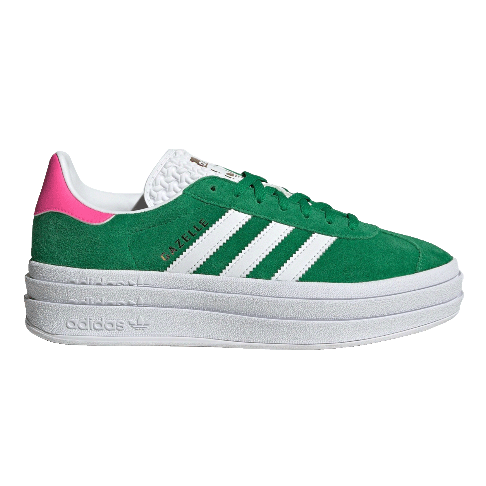 adidas Gazelle Bold Green Lucid Pink (W)