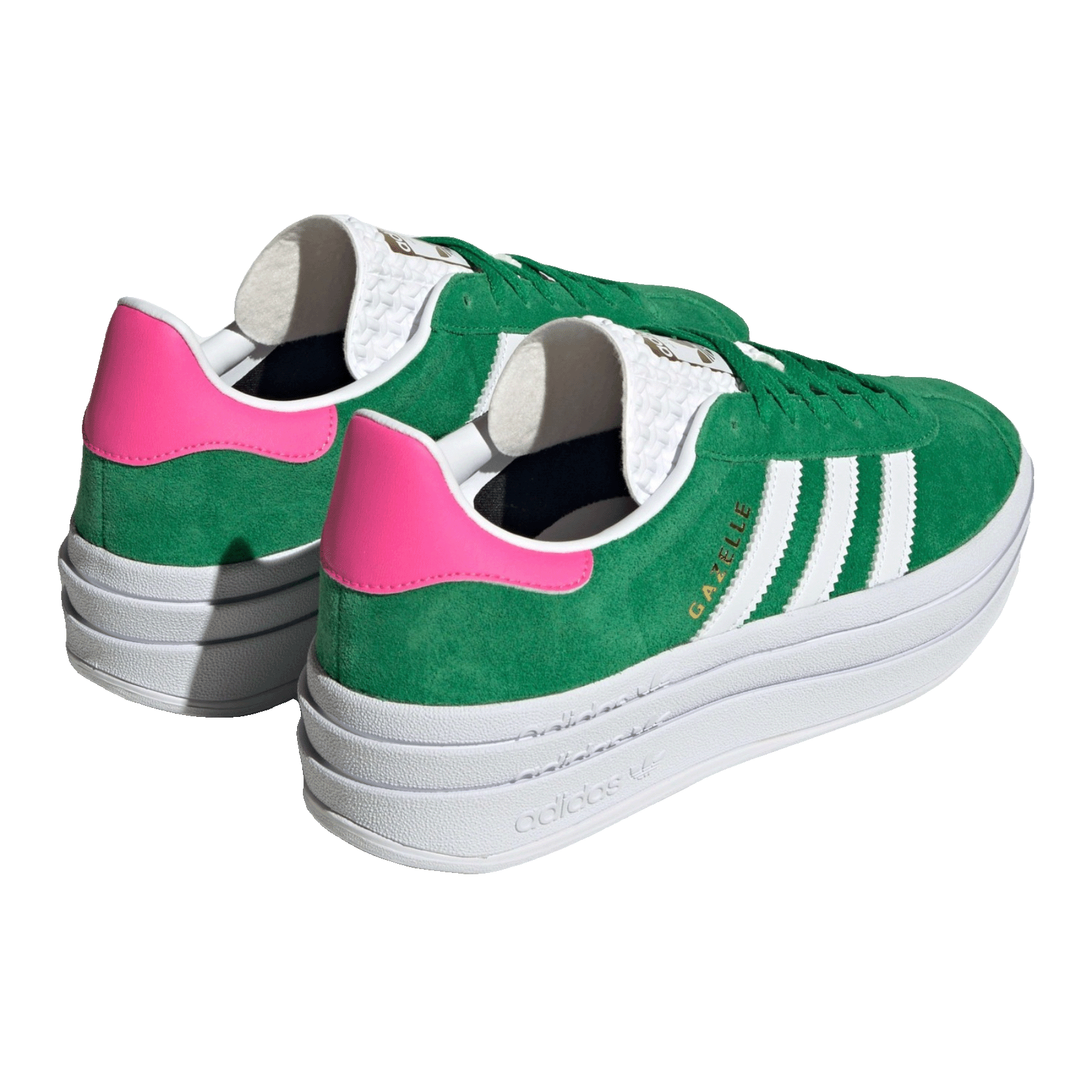 adidas Gazelle Bold Green Lucid Pink (W) Back