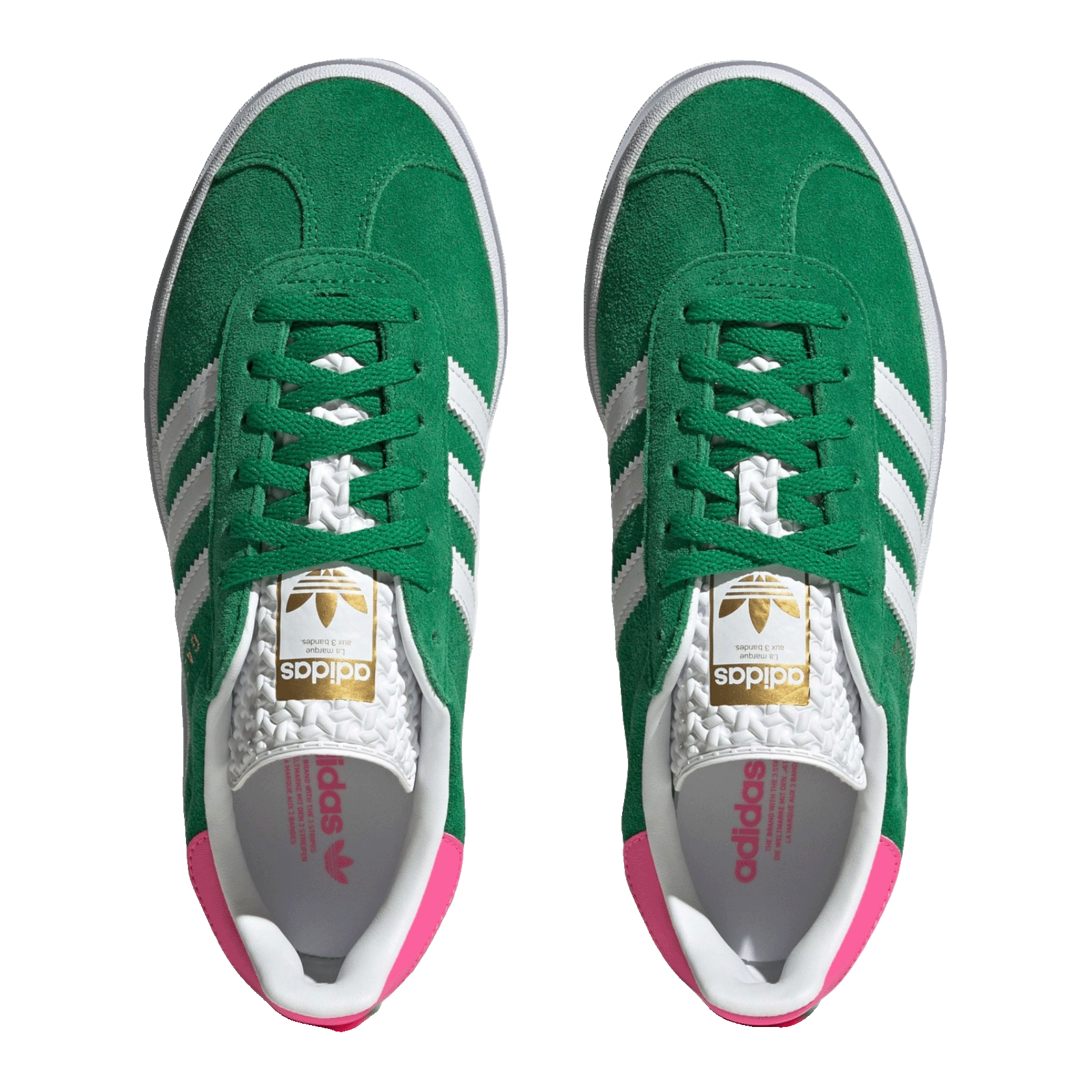 adidas Gazelle Bold Green Lucid Pink (W) Oben