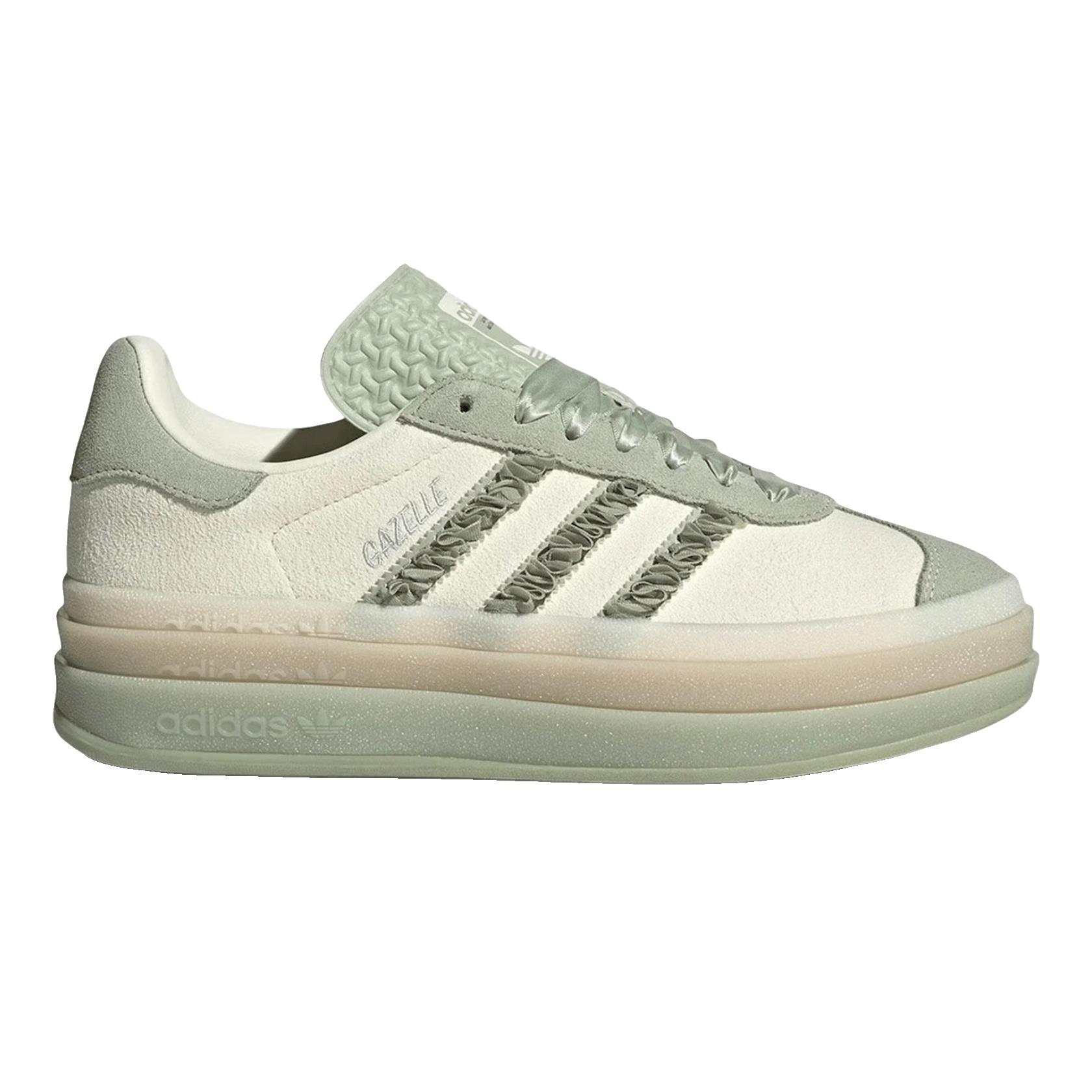 adidas Gazelle Bold Halo Green Ruffle (W)