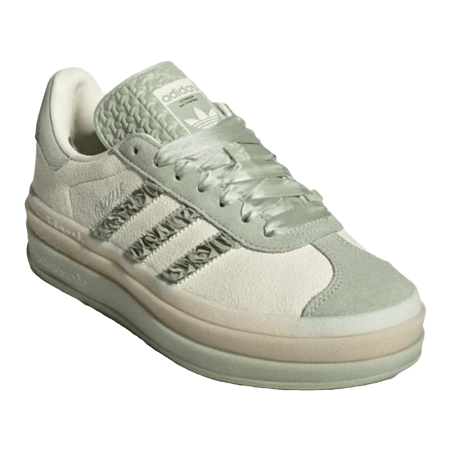 adidas Gazelle Bold Halo Green Ruffle (W) Side