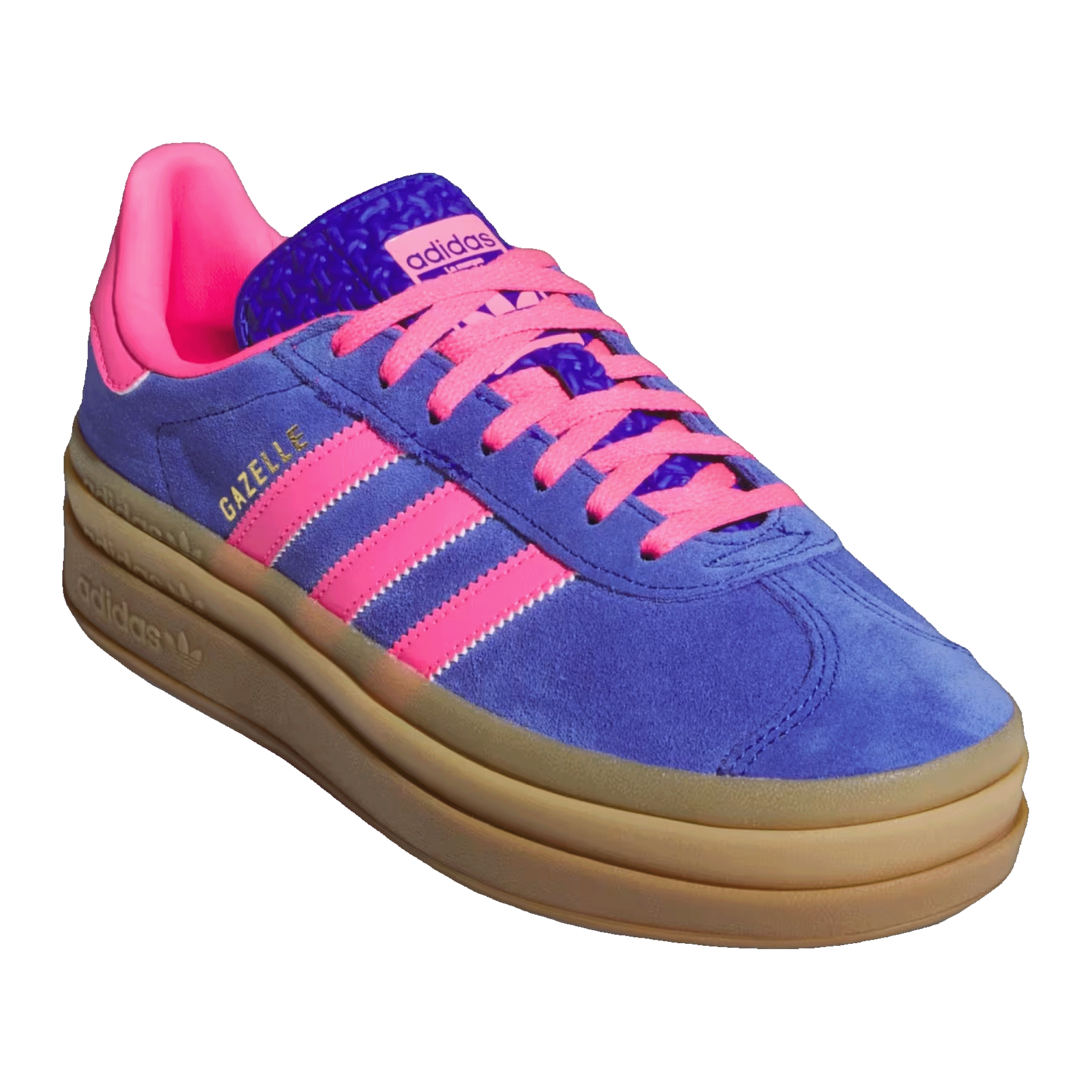 adidas Gazelle Bold Lucid Blue Lucid Pink (W) Side IH4193