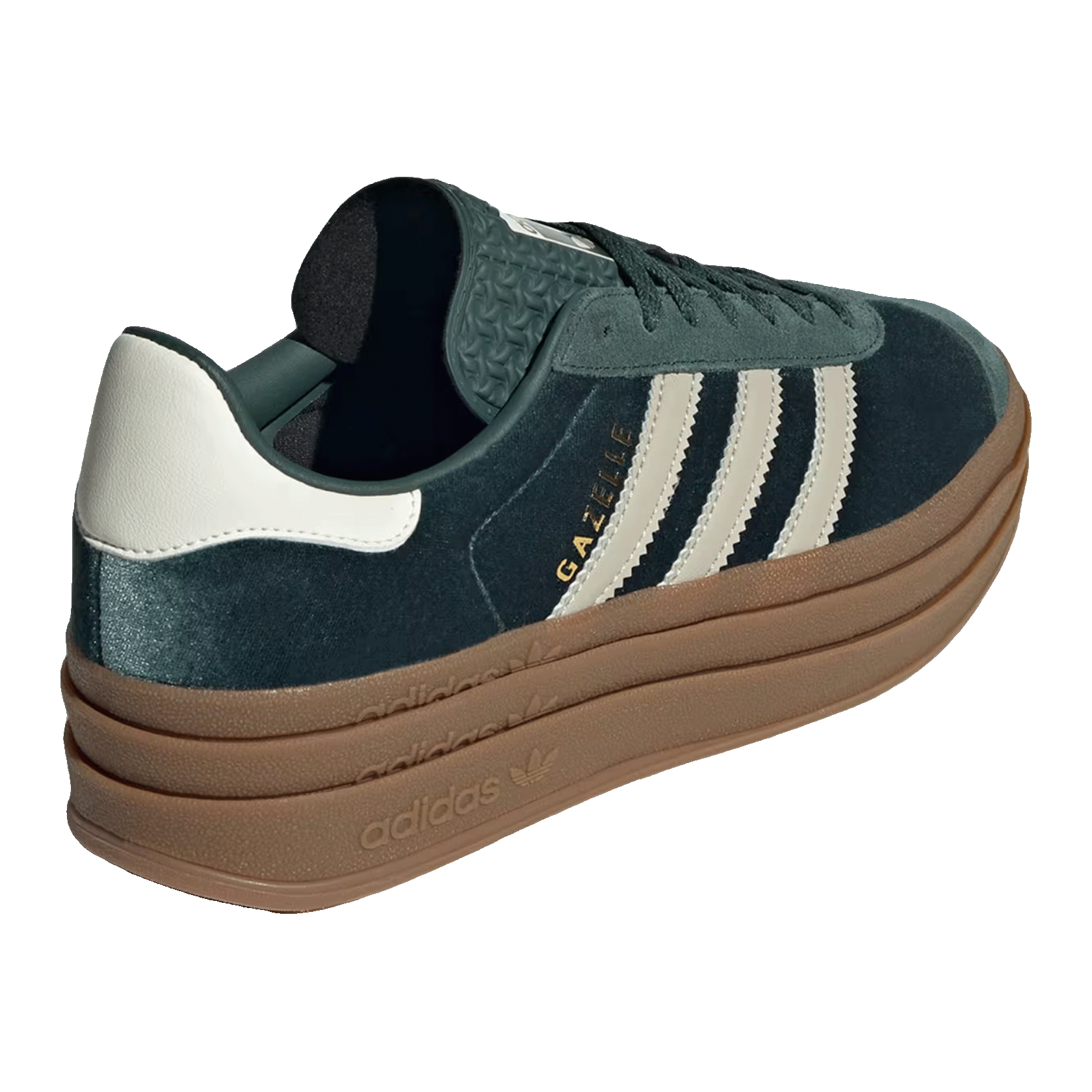 adidas Gazelle Bold Mineral Green Velvet (W) Back
