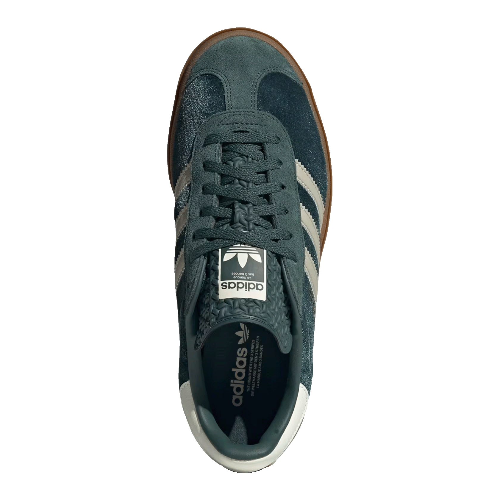 adidas Gazelle Bold Mineral Green Velvet (W) Oben