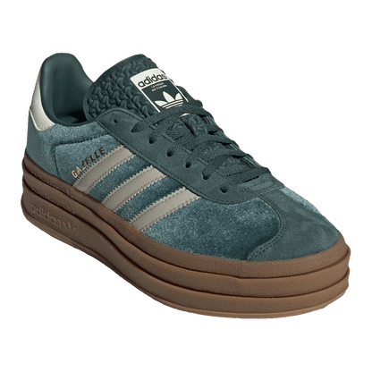 adidas Gazelle Bold Mineral Green Velvet (W) Side