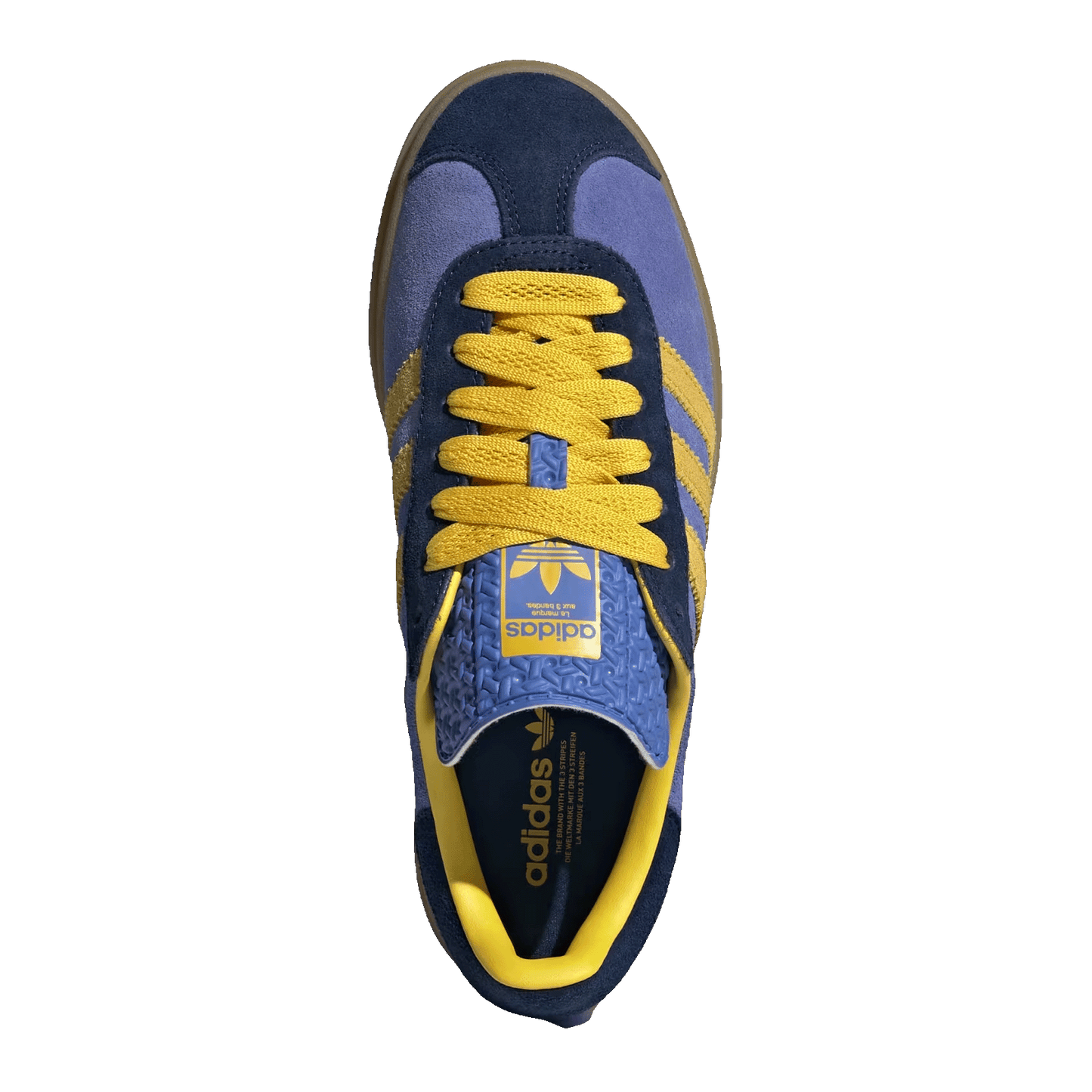 adidas Gazelle Bold Night Indigo Yellow Real Lilac (W) Oben IH4211