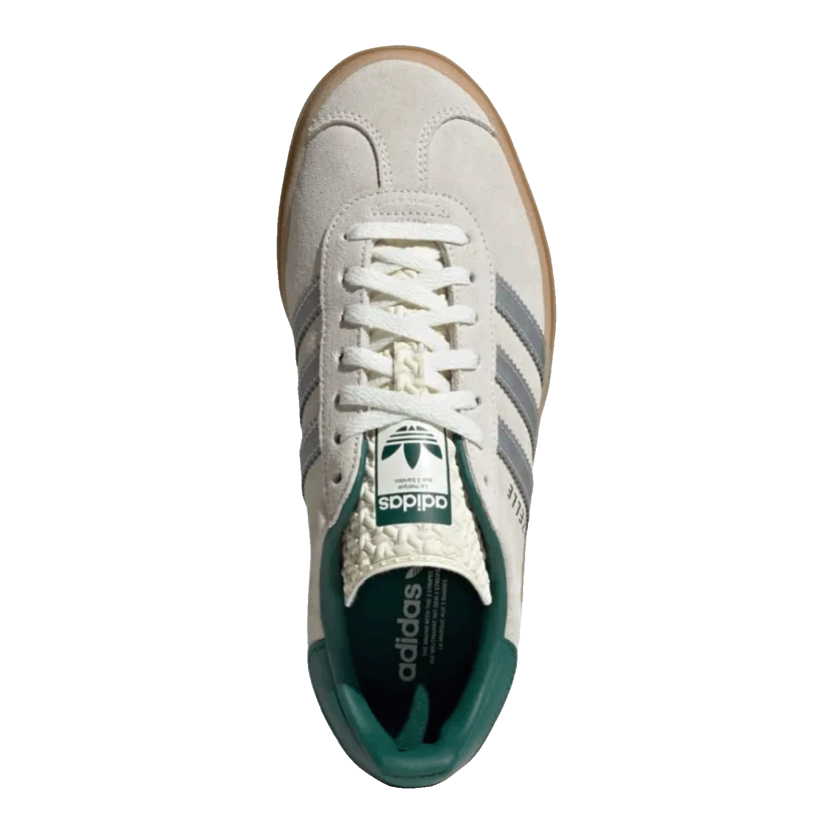 adidas Gazelle Bold Off White Collegiate Green (W) Oben