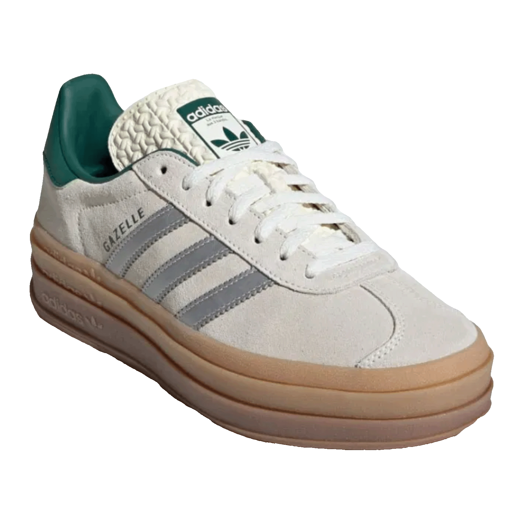 adidas Gazelle Bold Off White Collegiate Green (W) Side