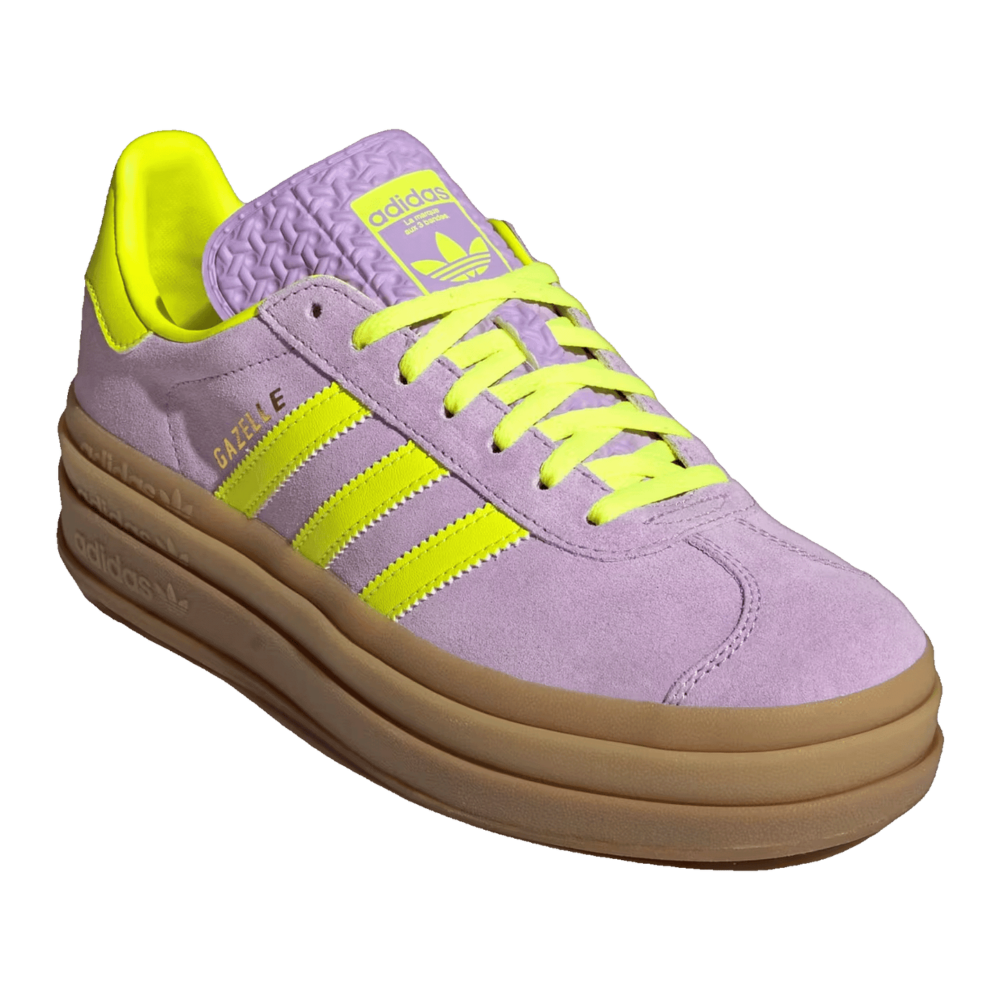 adidas Gazelle Bold Powder Plum Solar Yellow (W) Side IH4192