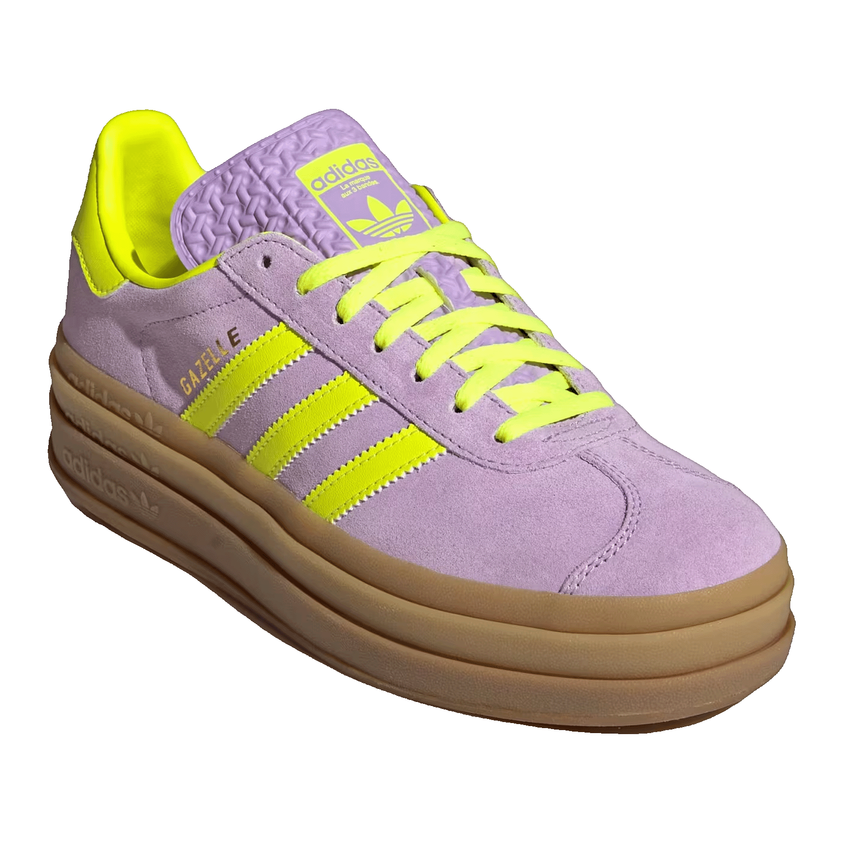 adidas Gazelle Bold Powder Plum Solar Yellow (W) Side IH4192