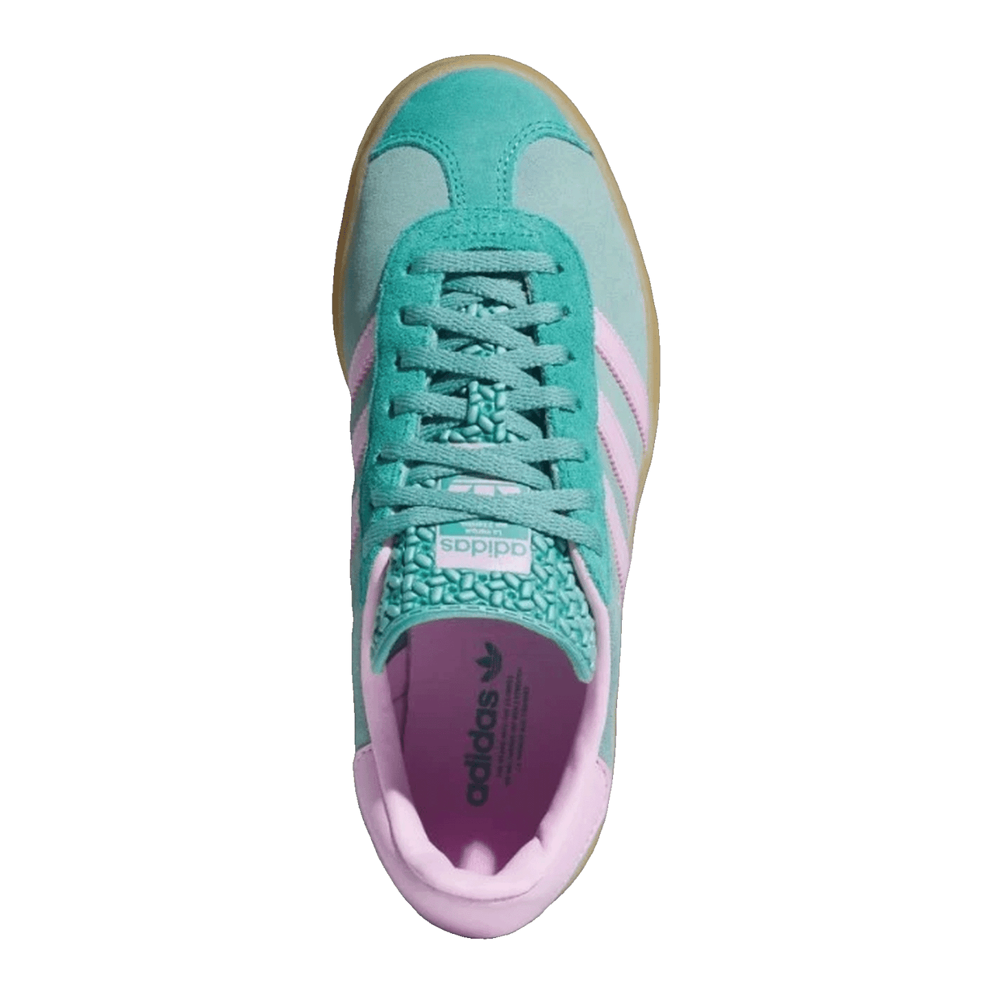 adidas Gazelle Bold Powder Teal Bliss Lilac Pure Teal (W) Oben JS3894