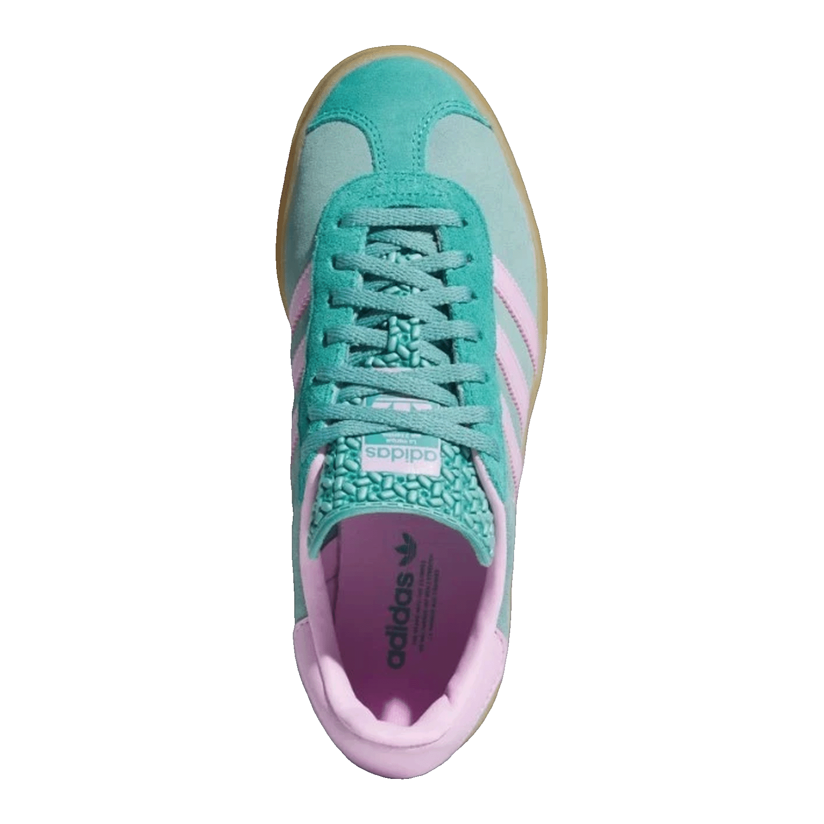 adidas Gazelle Bold Powder Teal Bliss Lilac Pure Teal (W) Oben JS3894