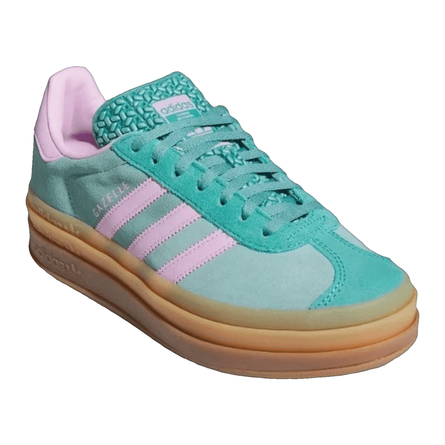 adidas Gazelle Bold Powder Teal Bliss Lilac Pure Teal (W) Side JS3894