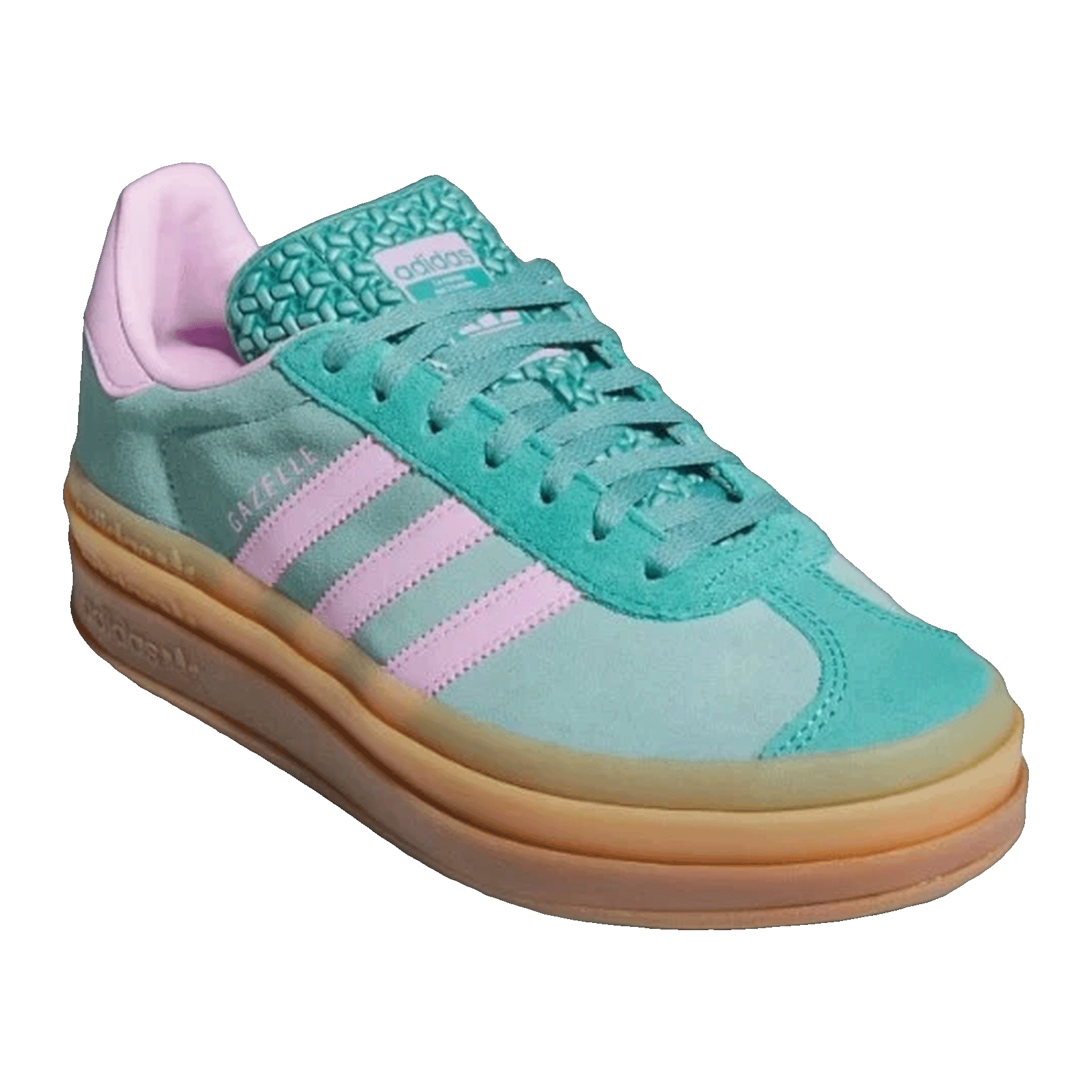 adidas Gazelle Bold Powder Teal Bliss Lilac Pure Teal (W) Side JS3894