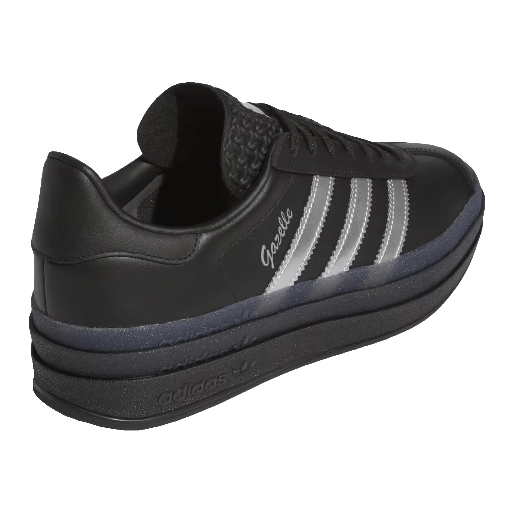 adidas Gazelle Bold Pride Pabllo Vittar Core Black Silver Metallic Lucid Pink (W) Back